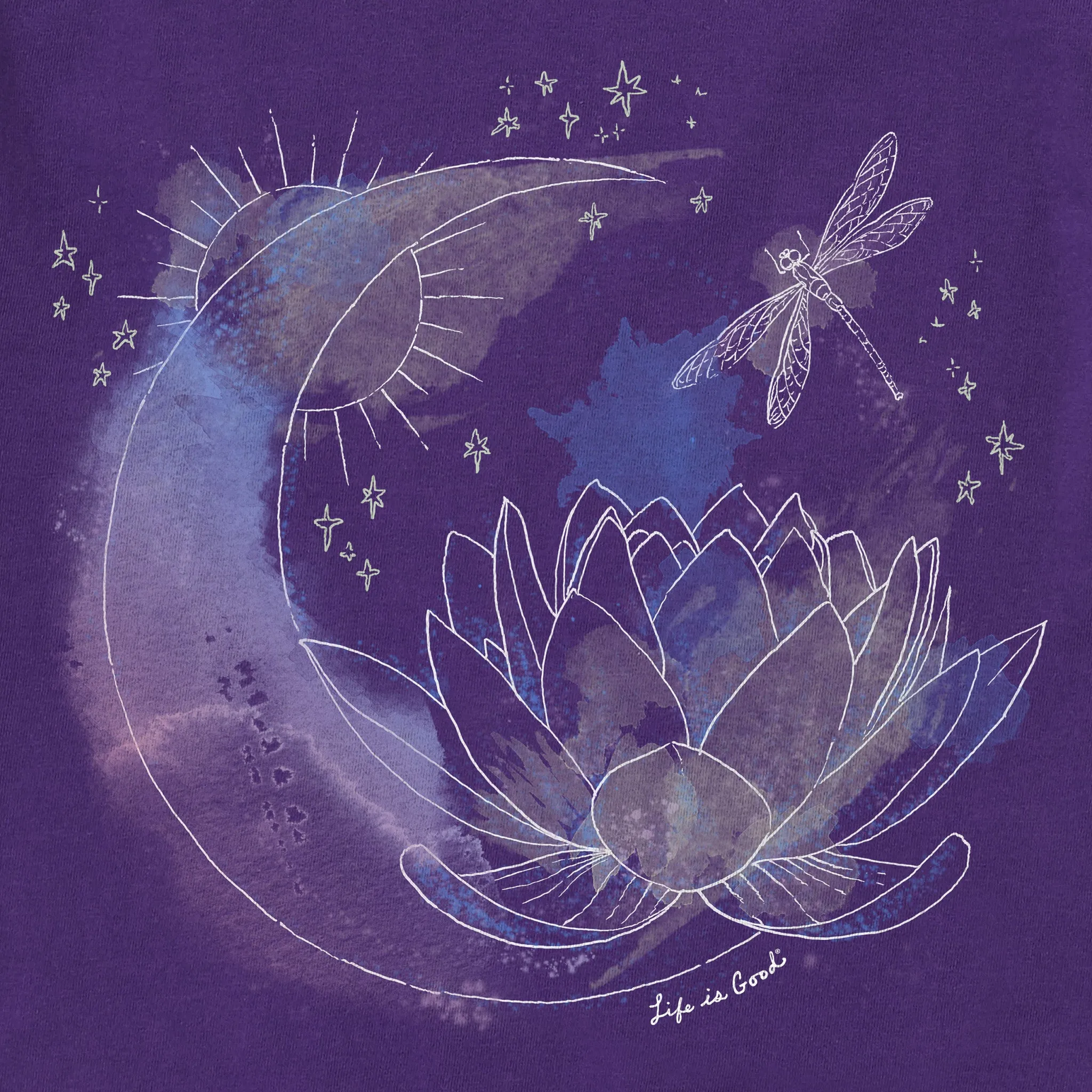Women's Celestial Dragonfly Short Sleeve Tee Life is Good