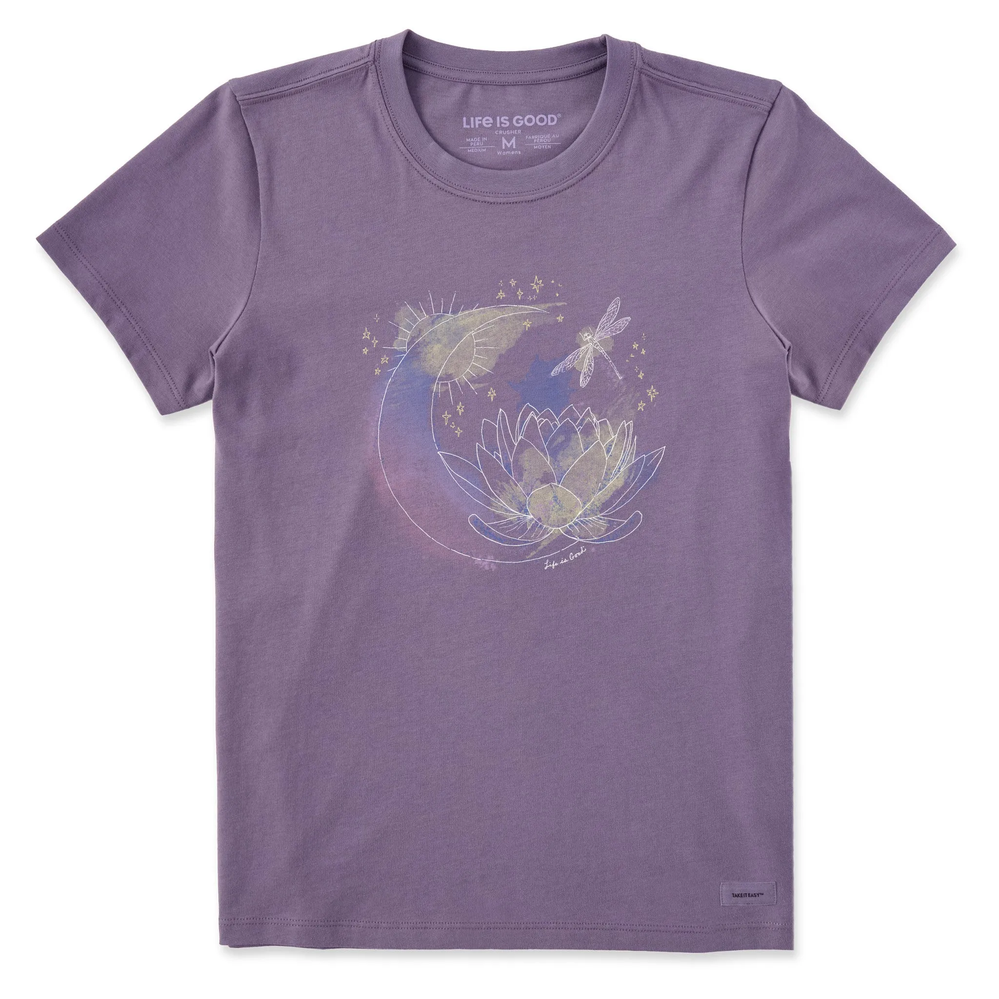 Women's Celestial Dragonfly Short Sleeve Tee Life is Good
