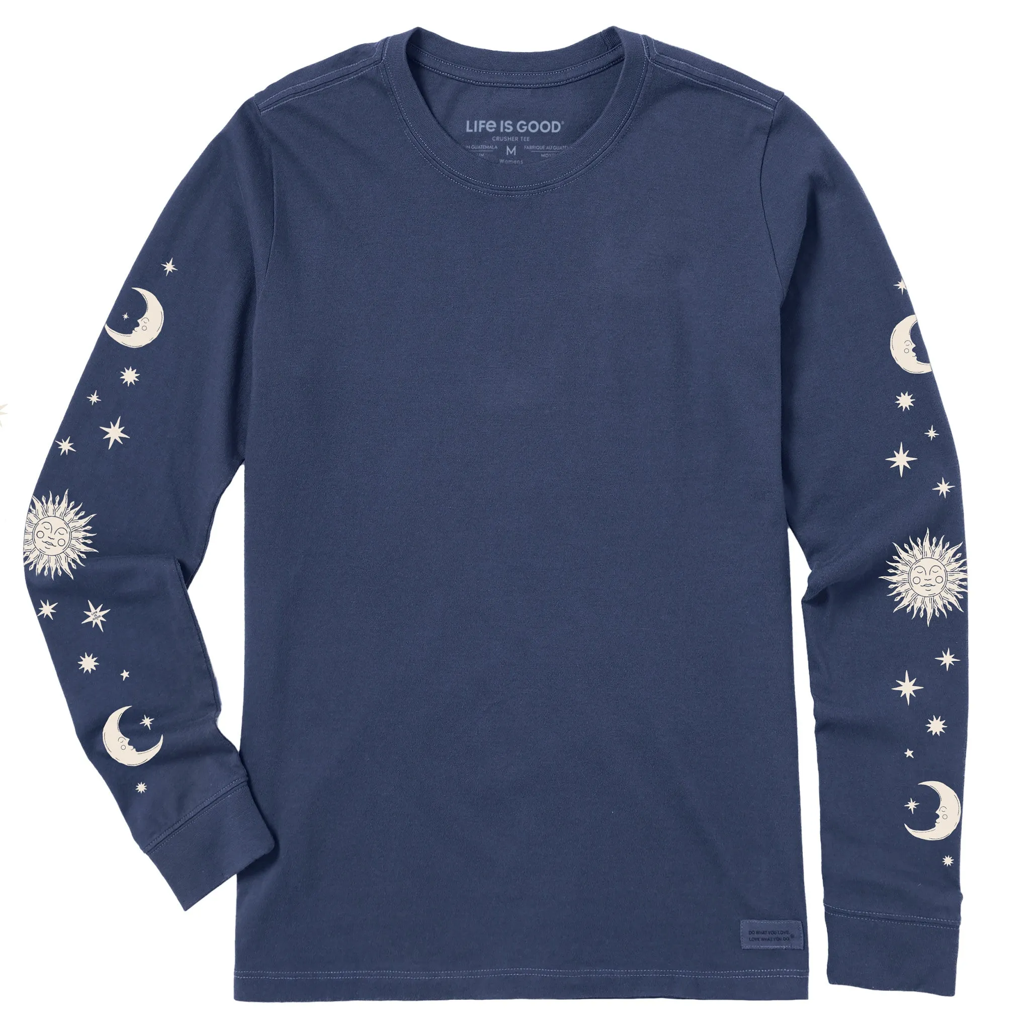 Women's Celestial Sun & Moons Long Sleeve Crusher Tee Life is Good