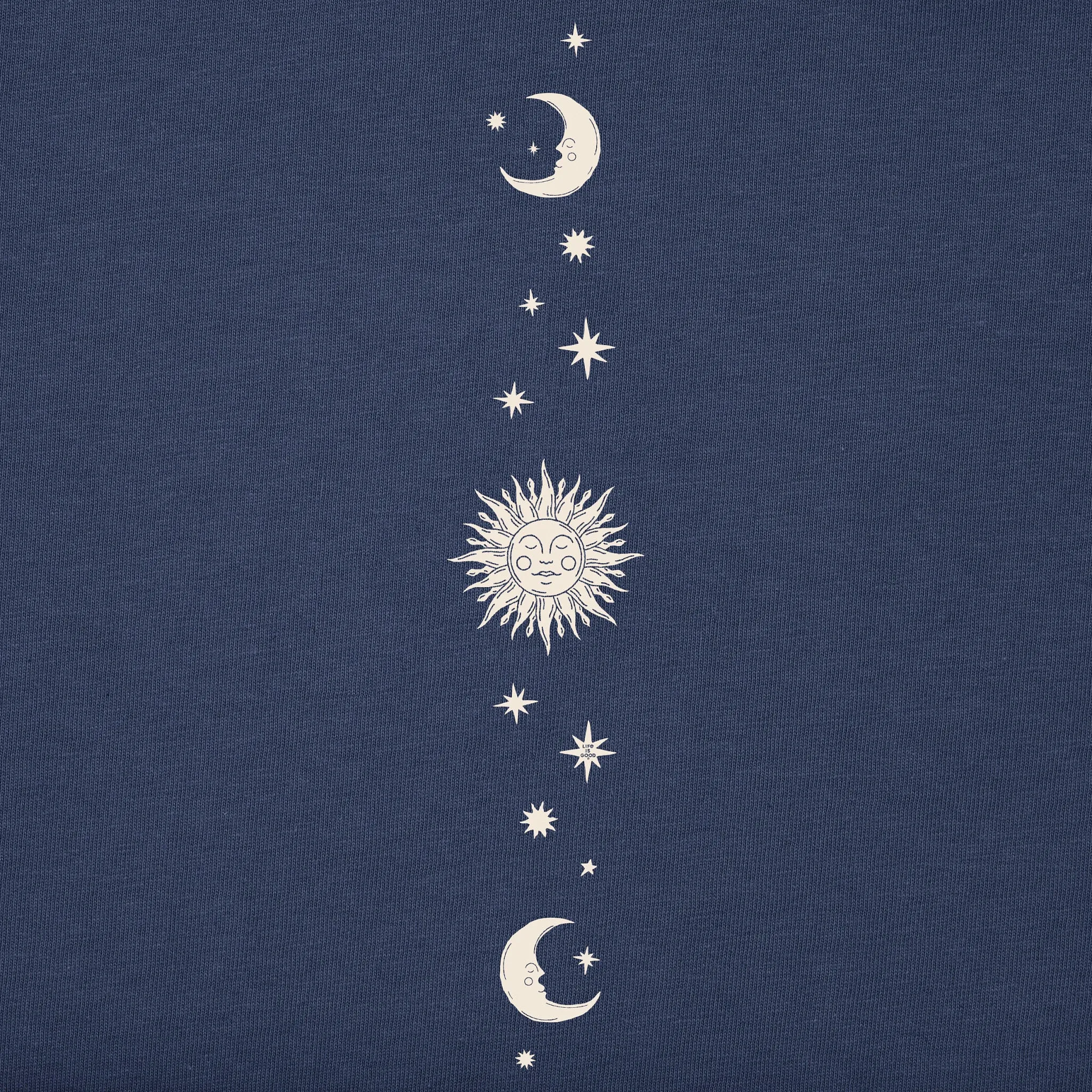 Women's Celestial Sun & Moons Long Sleeve Crusher Tee Life is Good