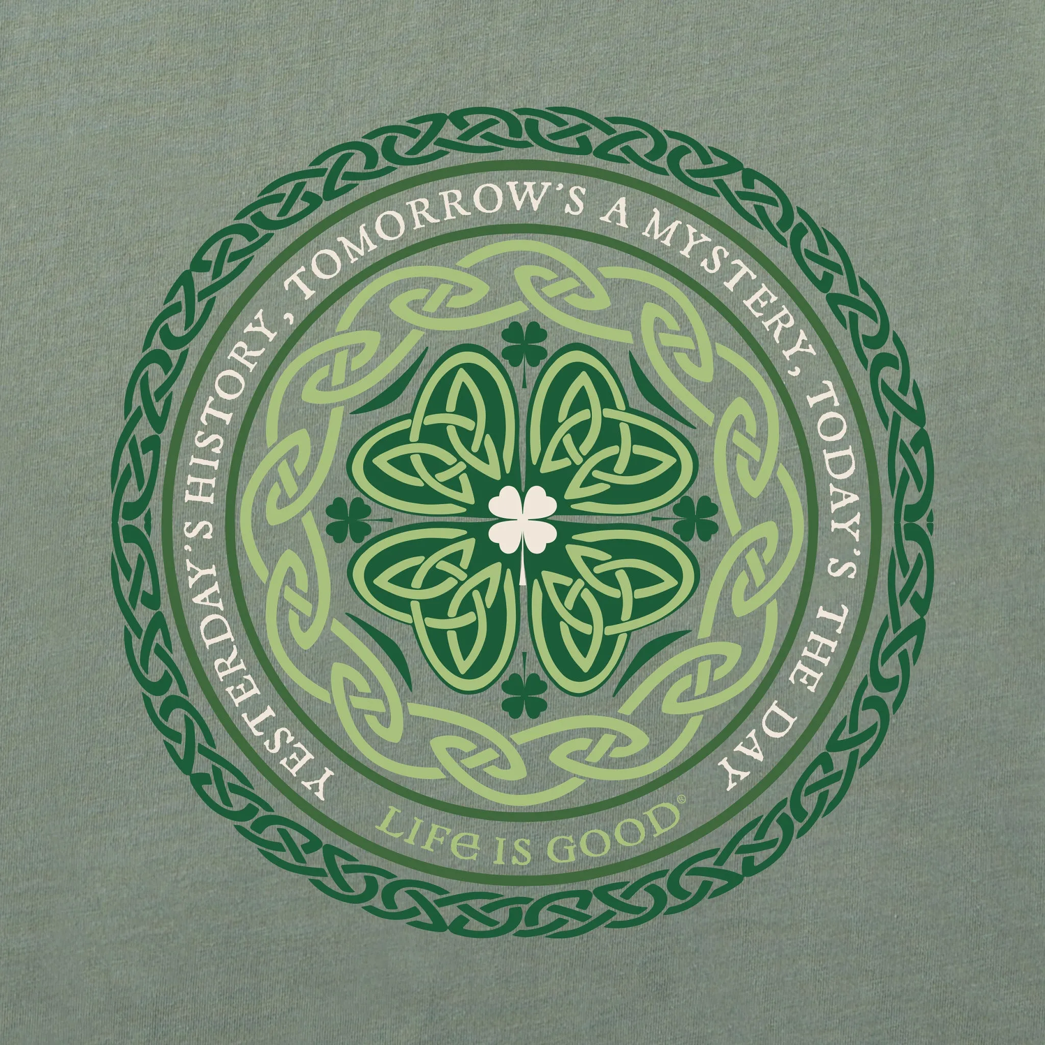 Women's Celtic Mandala Crusher Boxy Hoodie Life is Good