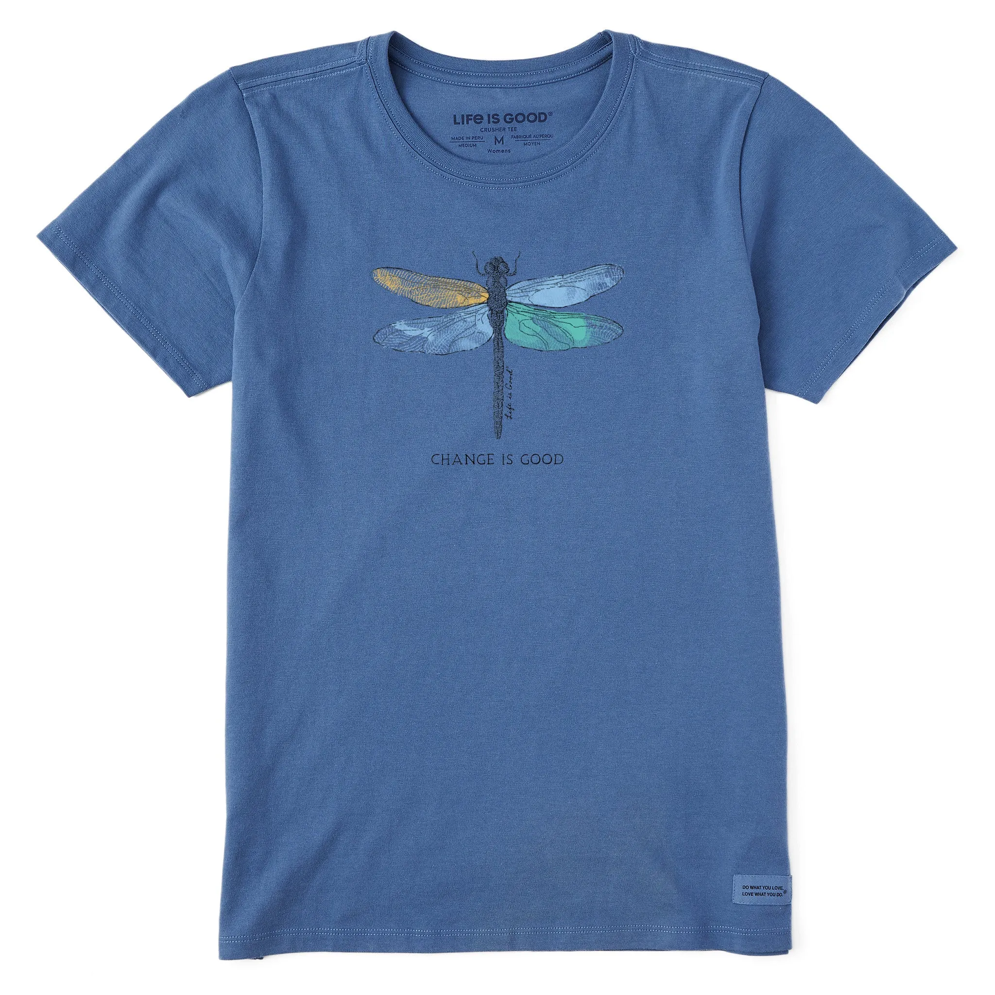 Women's Change Dragonfly Short Sleeve Crusher Tee Life is Good