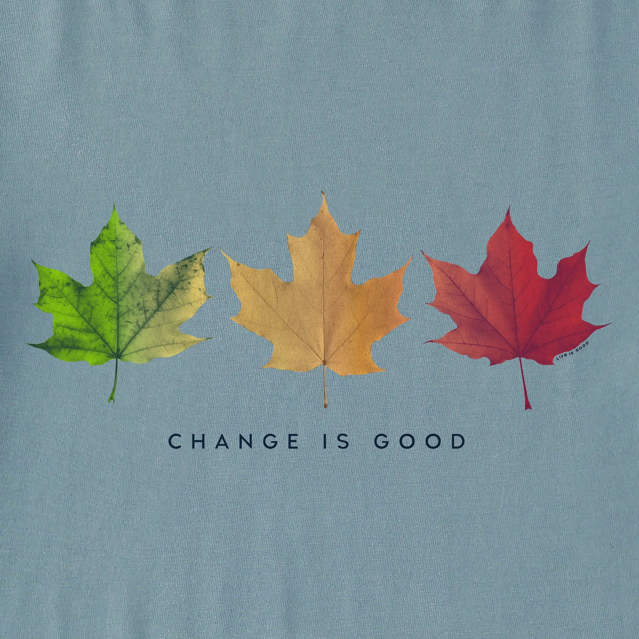 Women's Change is Good 3 Leaves Short Sleeve Crusher Tee Life is Good