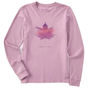 Women's Change Leaf Engraved Long Sleeve Crusher Tee Life is Good