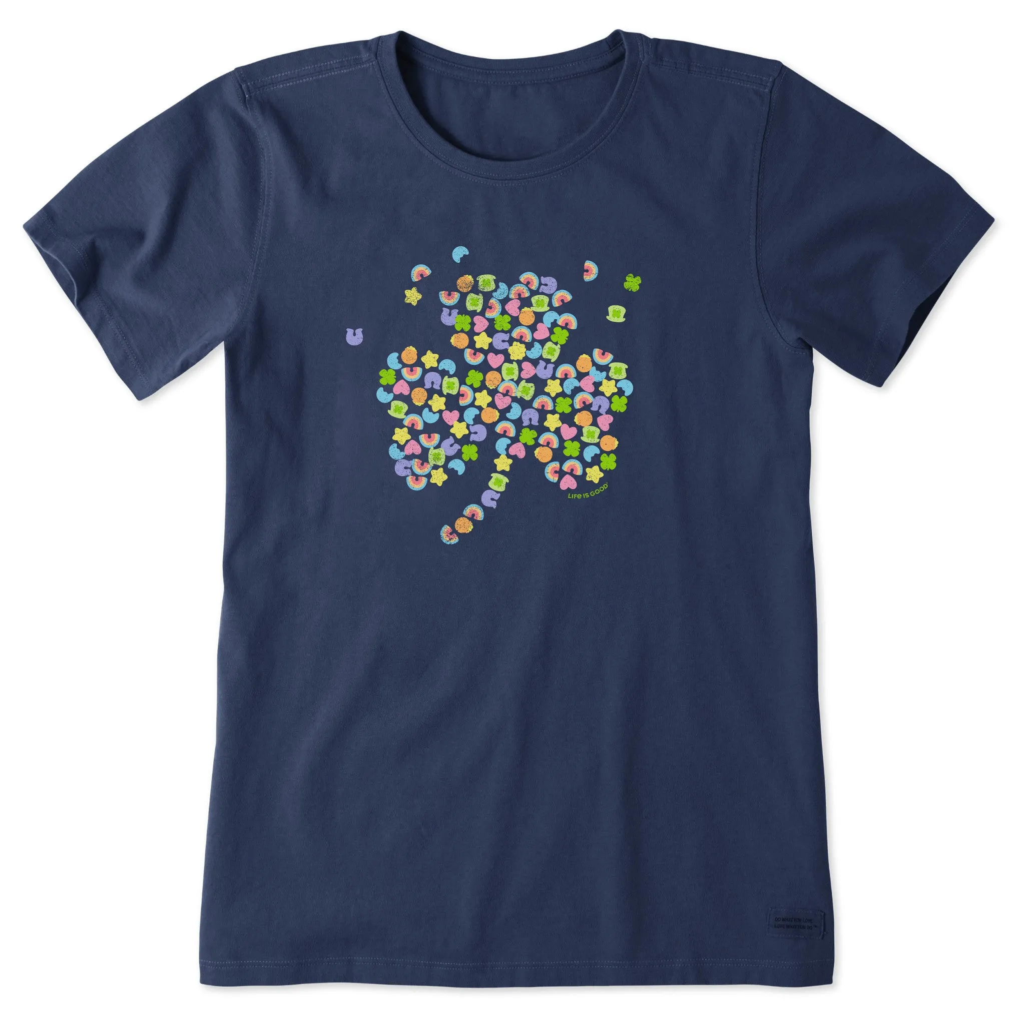 Women's Charmed Clover Short Sleeve Tee Life is Good