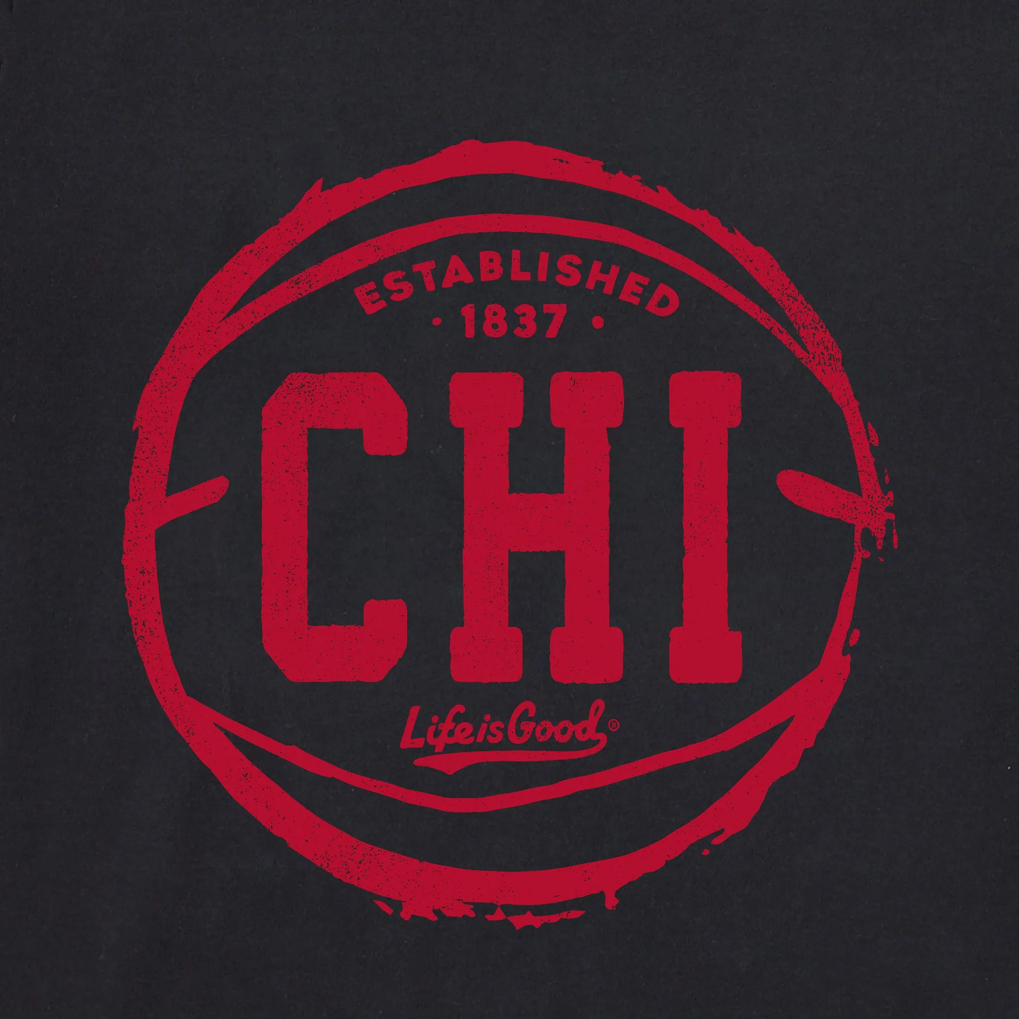 Women's Chicago Basketball Short Sleeve Crusher Tee Life is Good