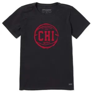 Women's Chicago Basketball Short Sleeve Crusher Tee Life is Good