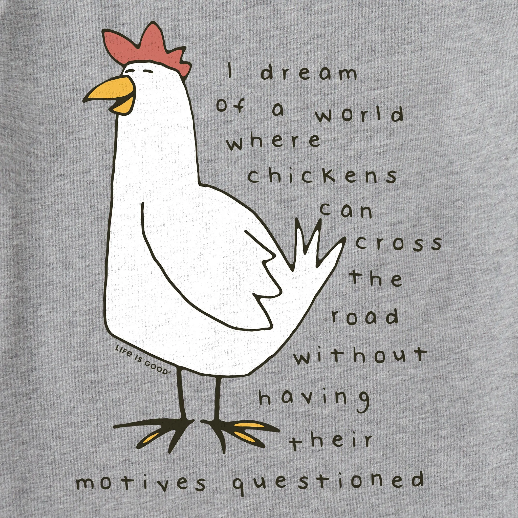 Women's Chicken Motives Crusher Tank Life is Good