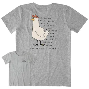 Women's Chicken Motives Short Sleeve Tee Life is Good