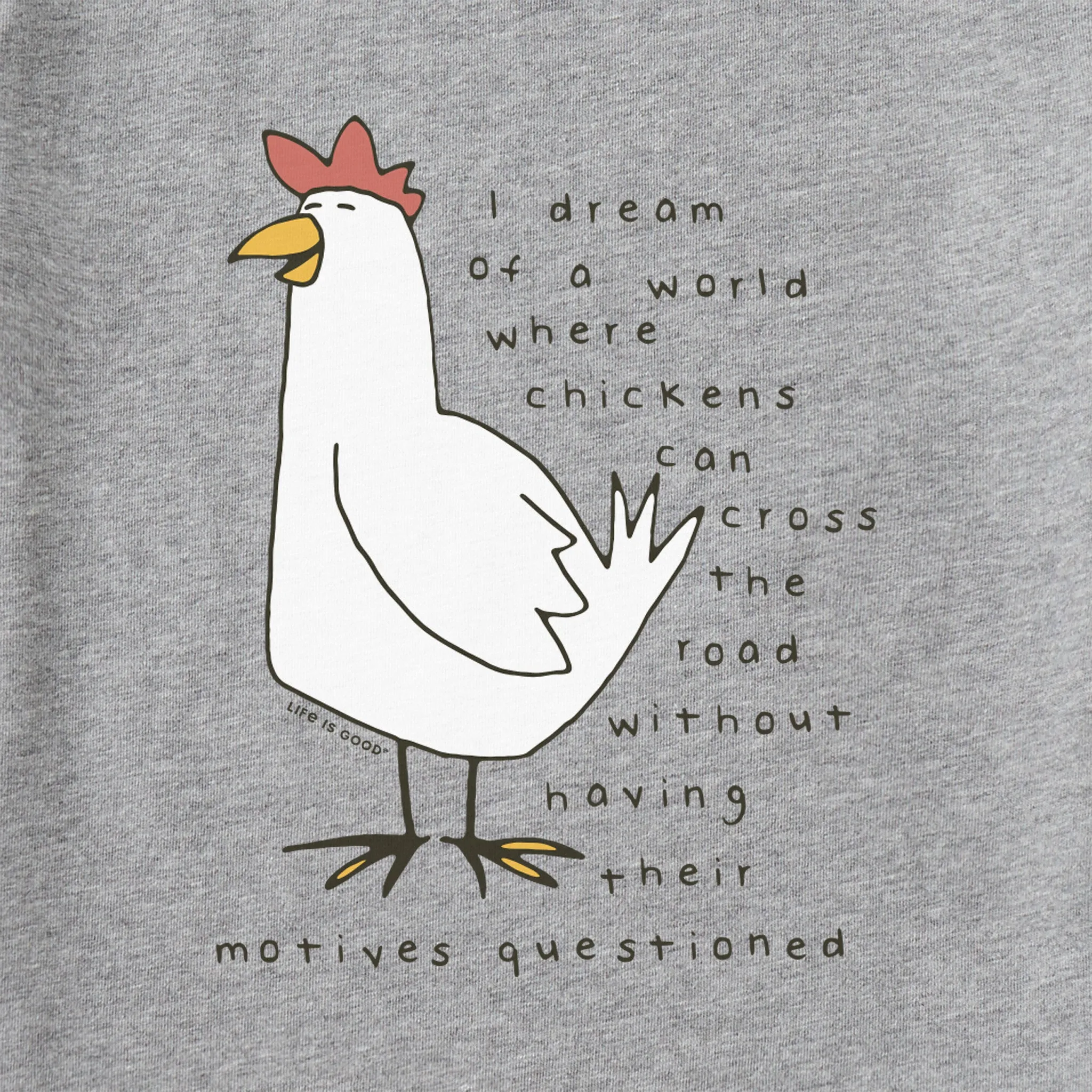 Women's Chicken Motives Short Sleeve Tee Life is Good