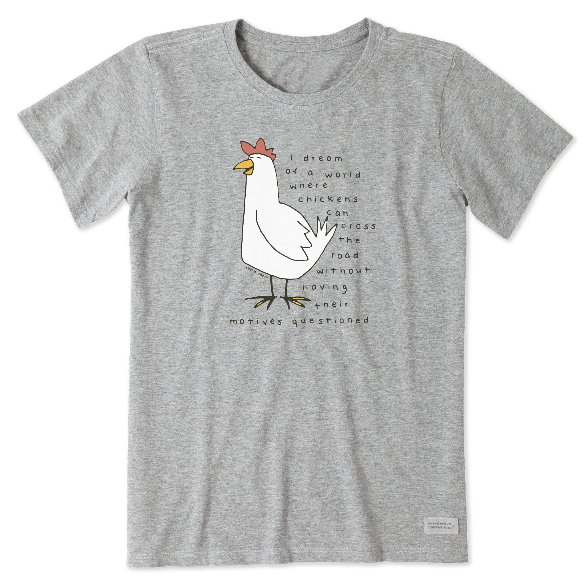Women's Chicken Motives Short Sleeve Tee Life is Good