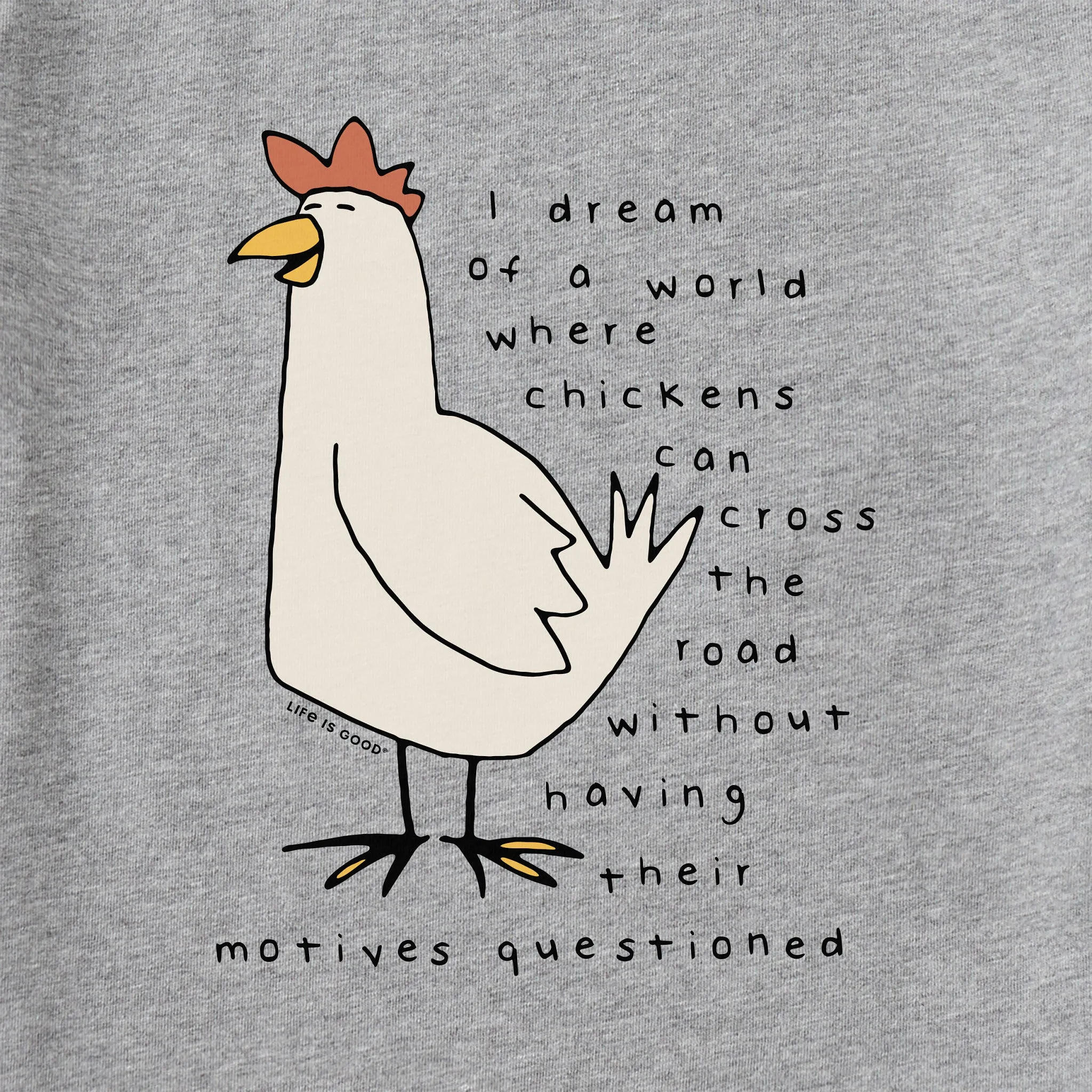 Women's Chicken Motives Short Sleeve Tee Life is Good