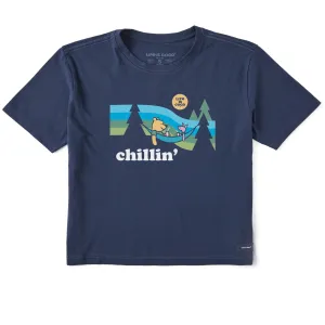 Women's Chillin' Winnie & P Hammock Short Sleeve Crusher Boxy Tee Life is Good