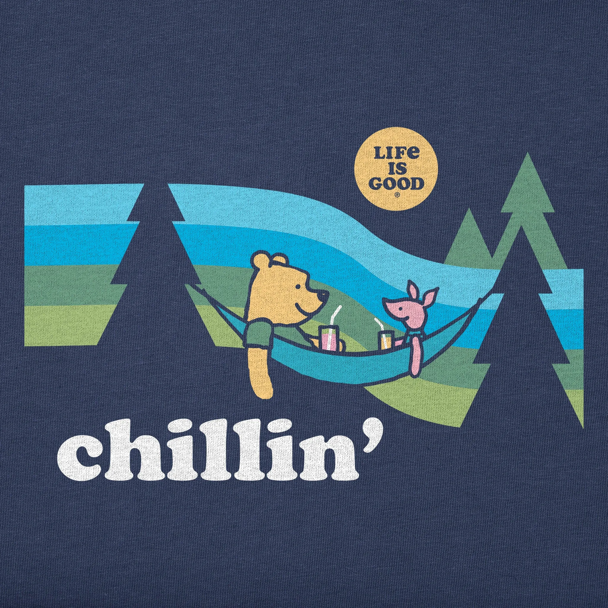 Women's Chillin' Winnie & P Hammock Short Sleeve Crusher Boxy Tee Life is Good