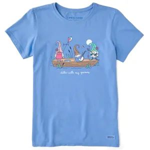 Women's Chillin' With My Gnomies Boat Short Sleeve Tee Life is Good