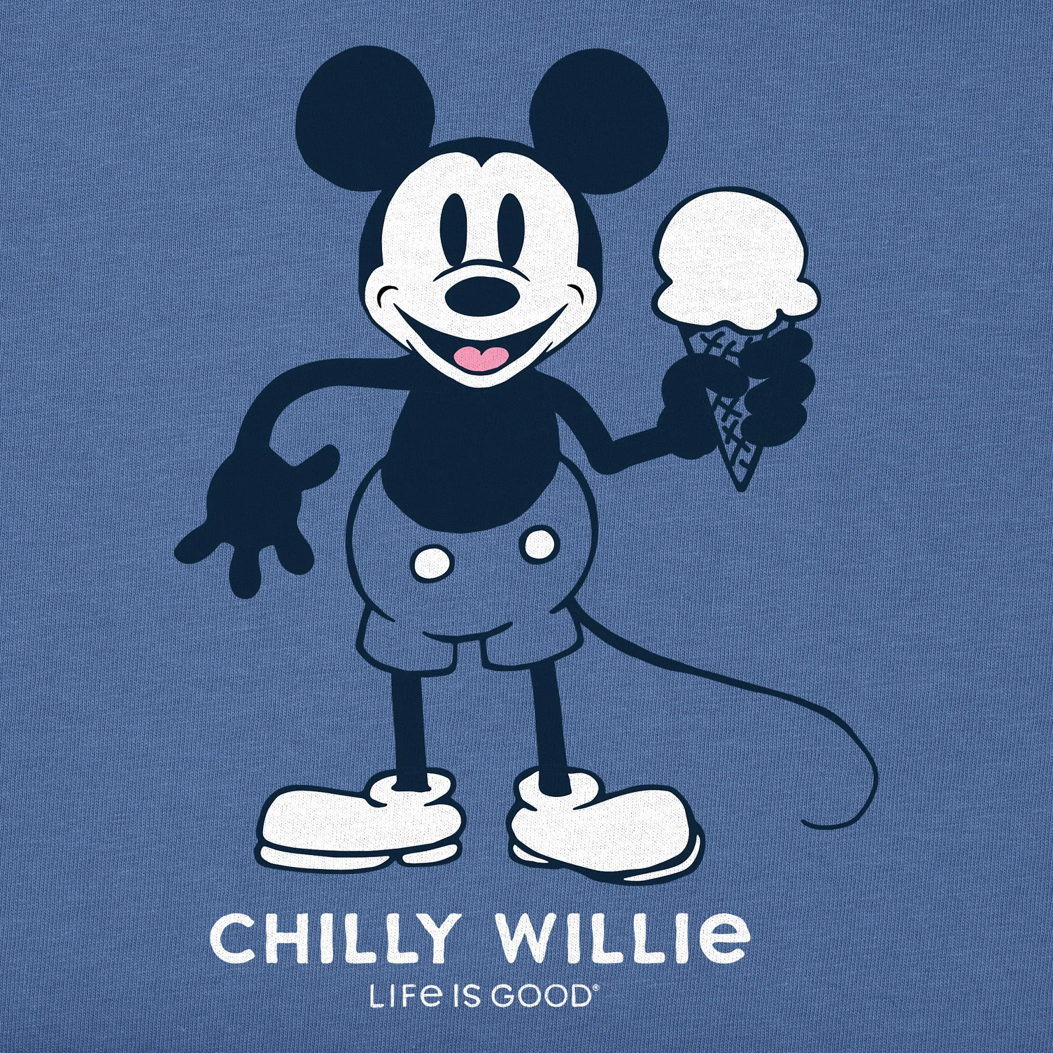 Women's Chilly Willie Short Sleeve Crusher Vee Life is Good