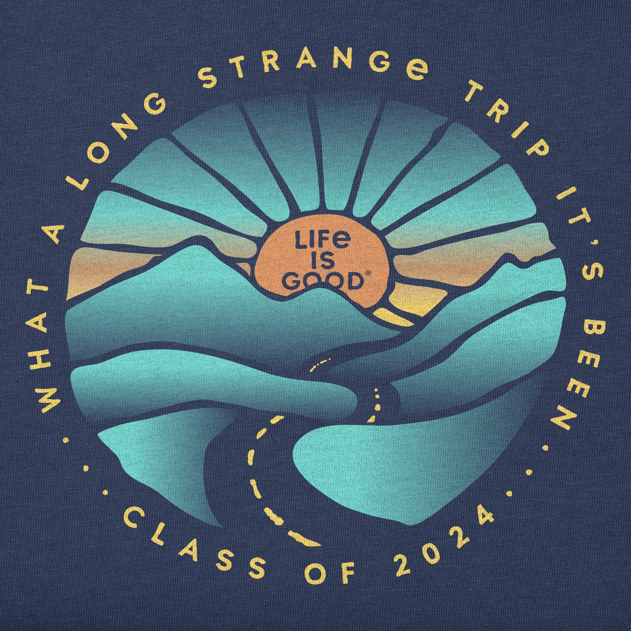 Women's Class of 24 Long Strange Trippy Trip Short Sleeve Crusher Tee Life is Good