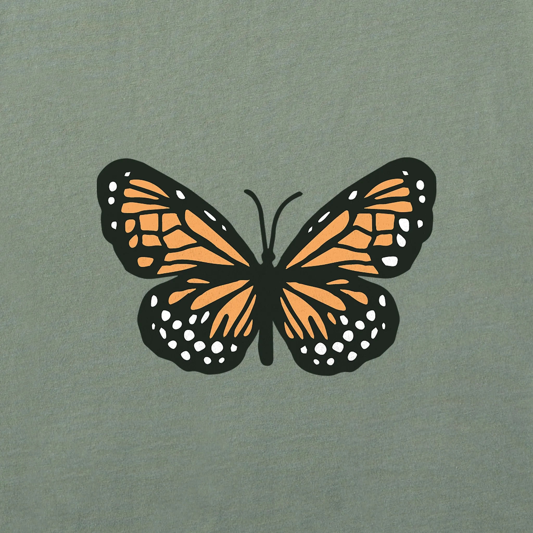 Women's Clean Butterfly Long Sleeve Crusher Boxy Tee Life is Good