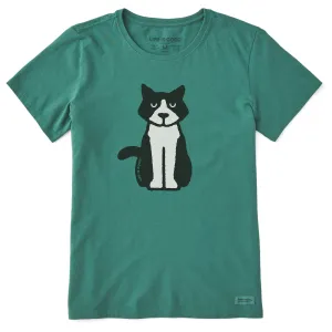 Women's Clean Tuxedo Al Short Sleeve Crusher Tee Life is Good