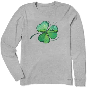 Women's Cloverfield Long Sleeve Crusher Tee Life is Good