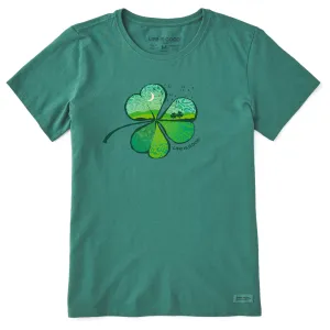 Women's Cloverfield Short Sleeve Crusher Tee Life is Good