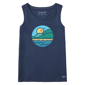 Women's Coastal Livin Crusher Tank Life is Good
