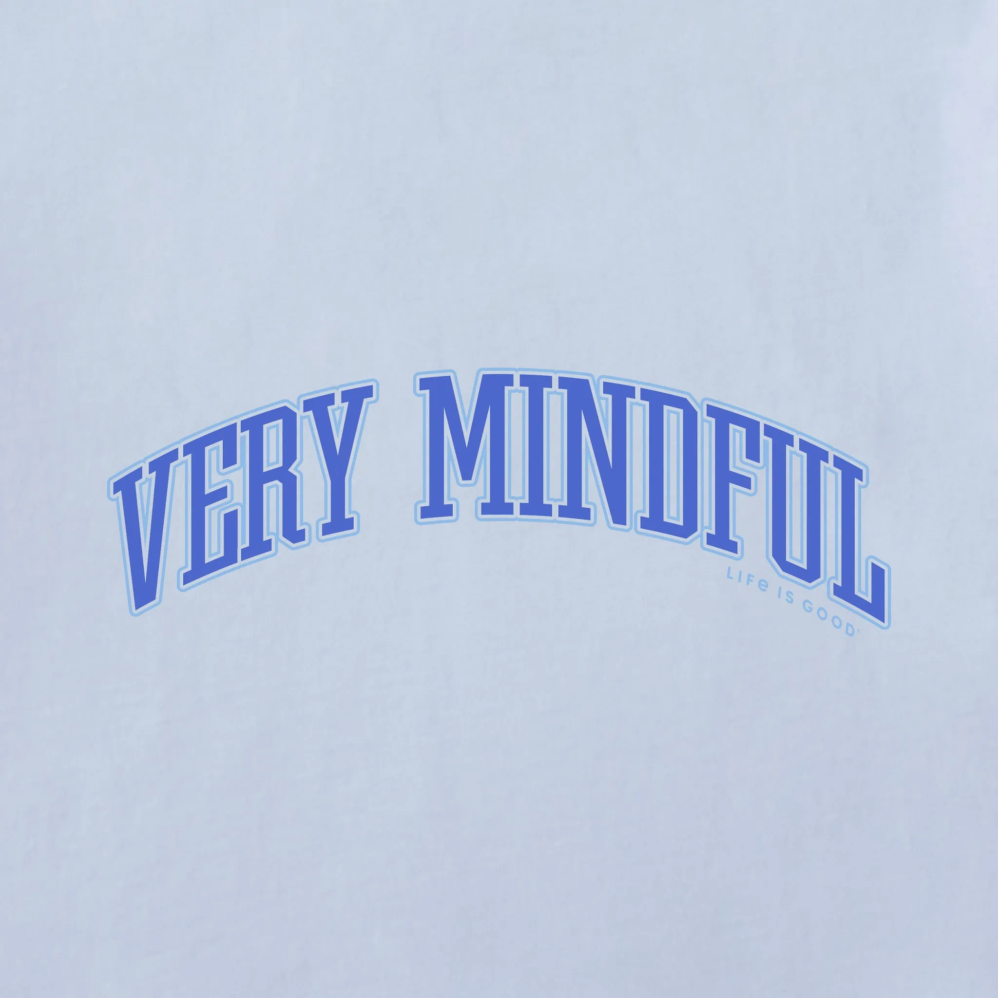 Women's Collegiate  Very Mindful Short Sleeve Crusher Boxy Tee Life is Good