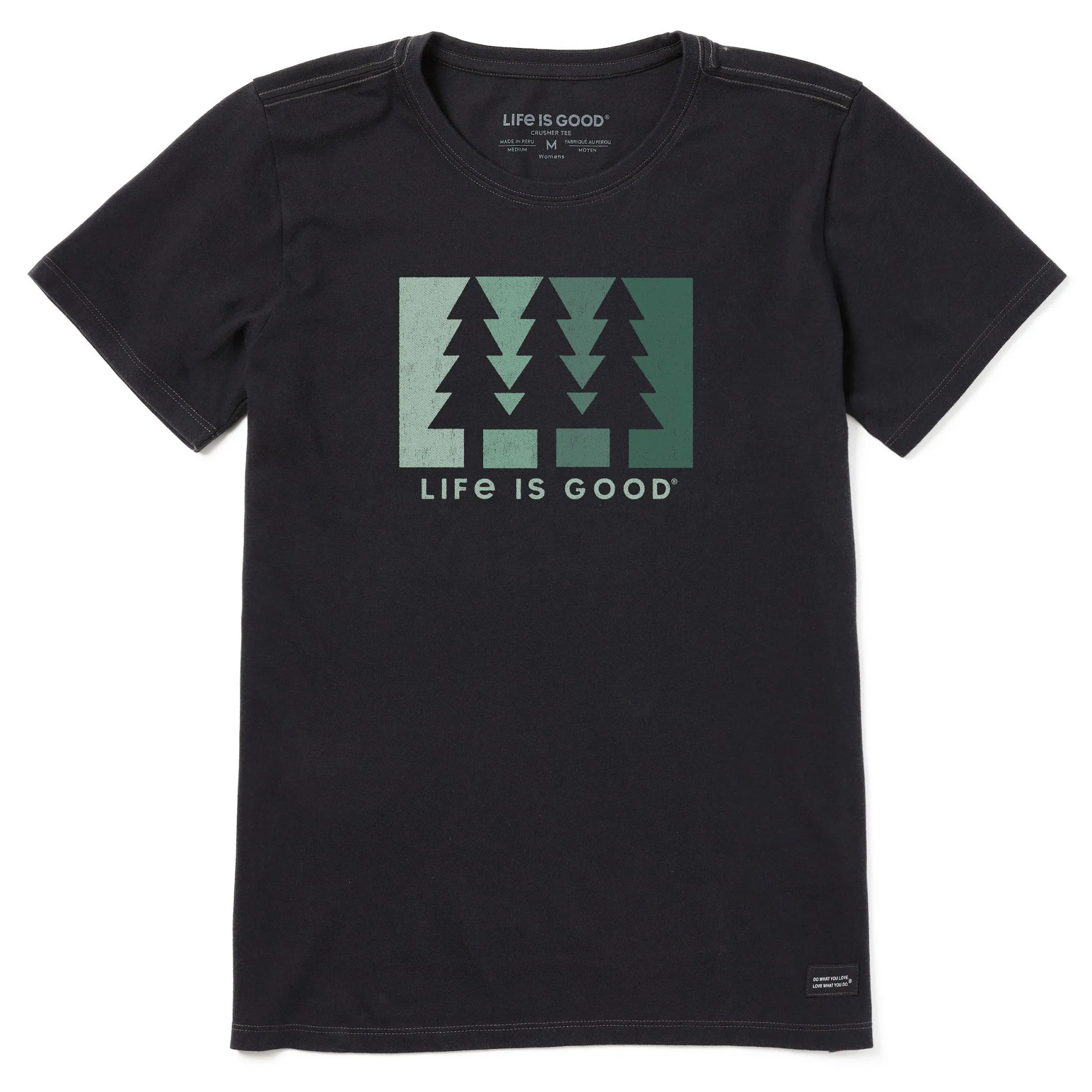 Women's Color Block Pines Short Sleeve Crusher Tee Life is Good