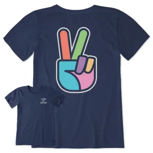 Women's Color Peace Short Sleeve Tee Life is Good