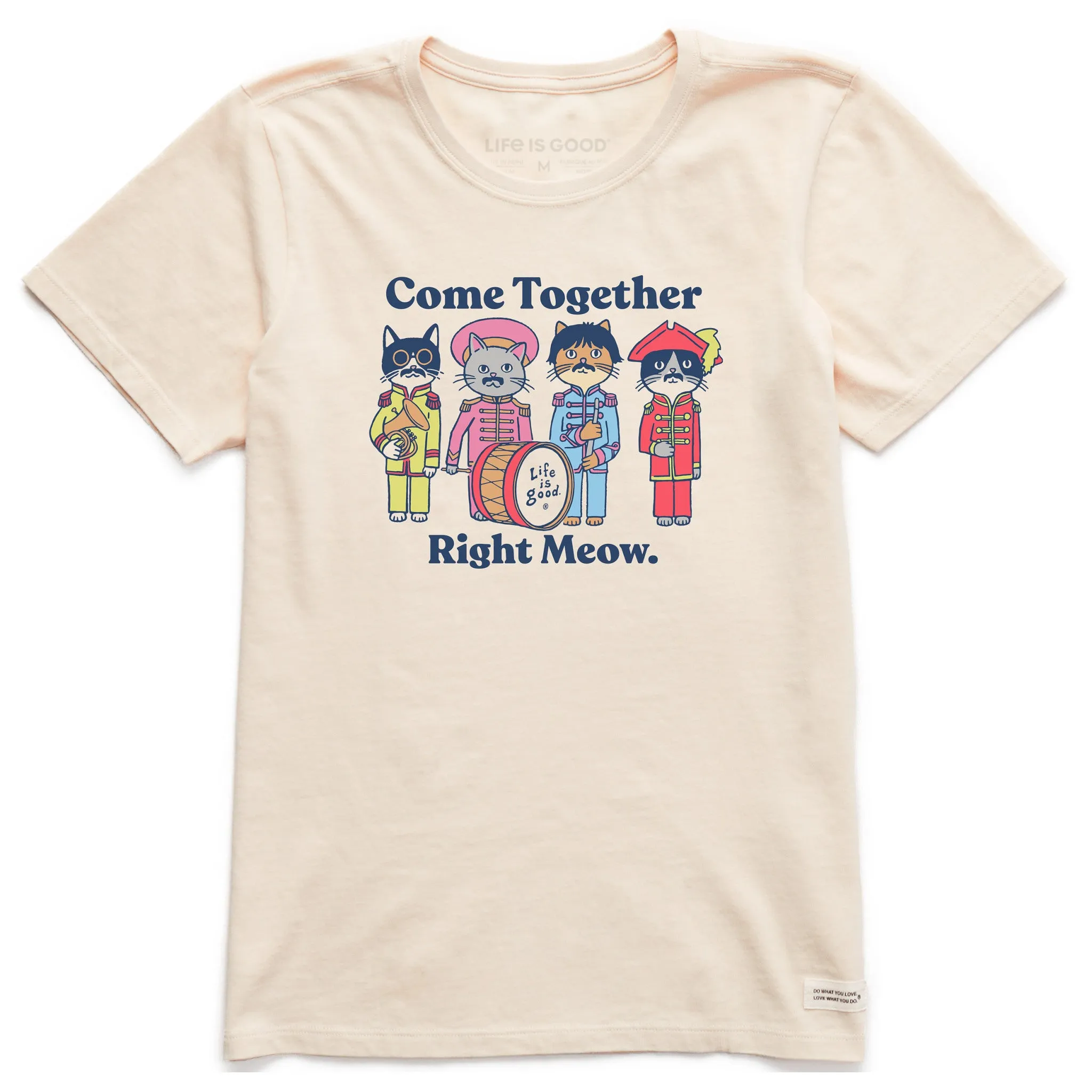 Women's Come Together Right Meow Short Sleeve Tee Life is Good