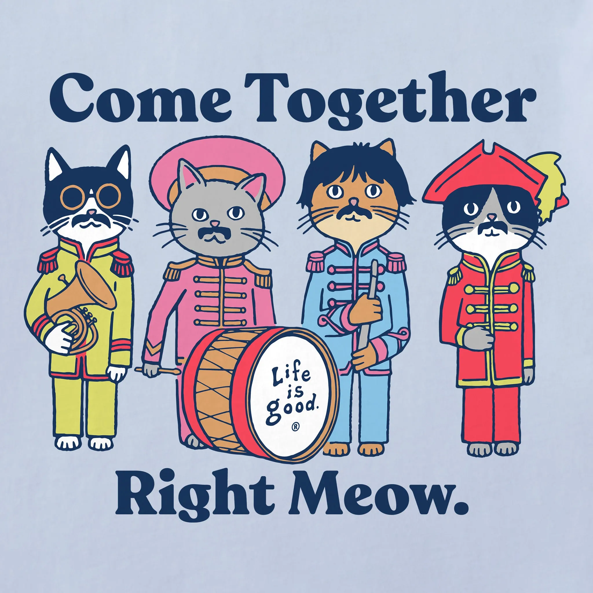 Women's Come Together Right Meow Short Sleeve Tee Life is Good