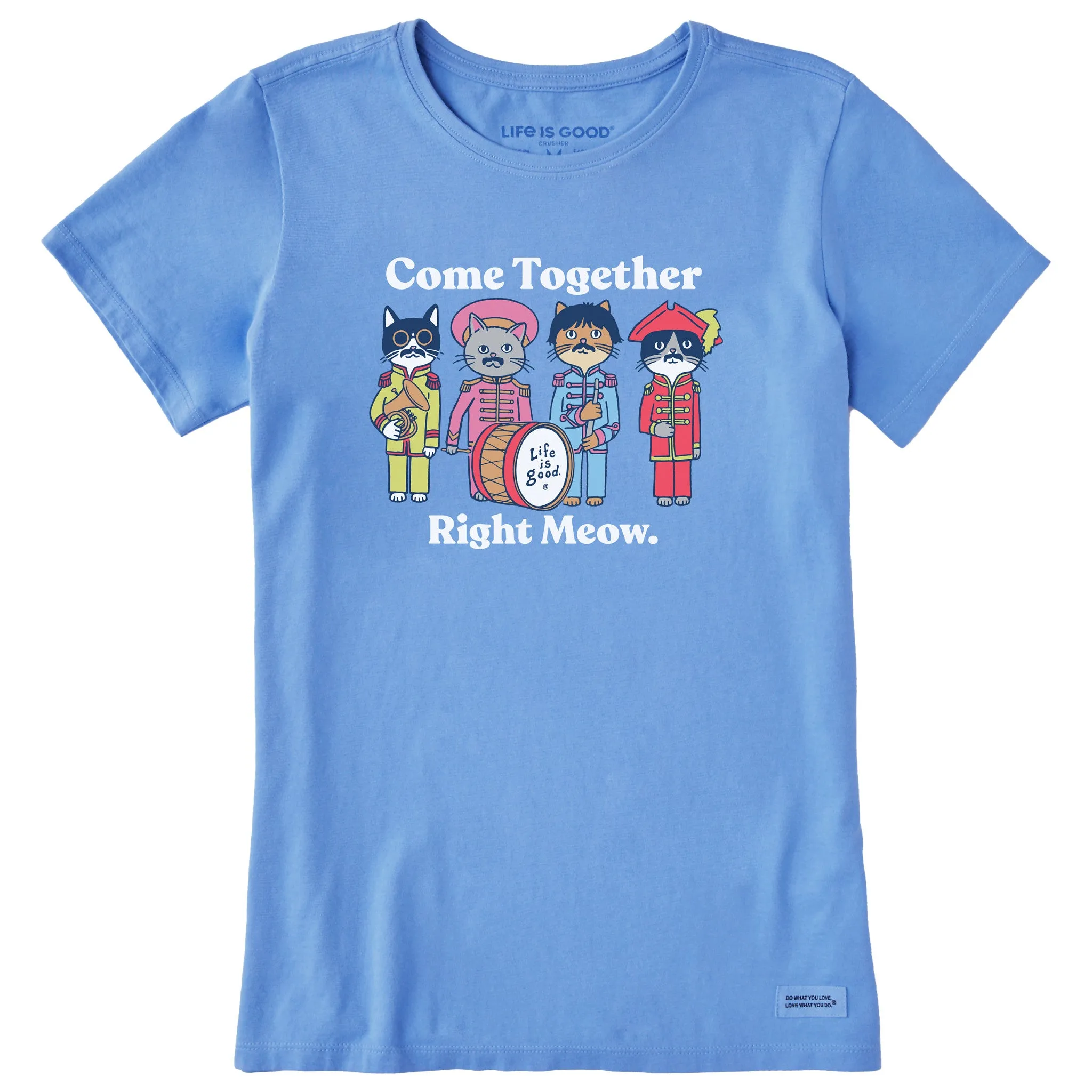 Women's Come Together Right Meow Short Sleeve Tee Life is Good