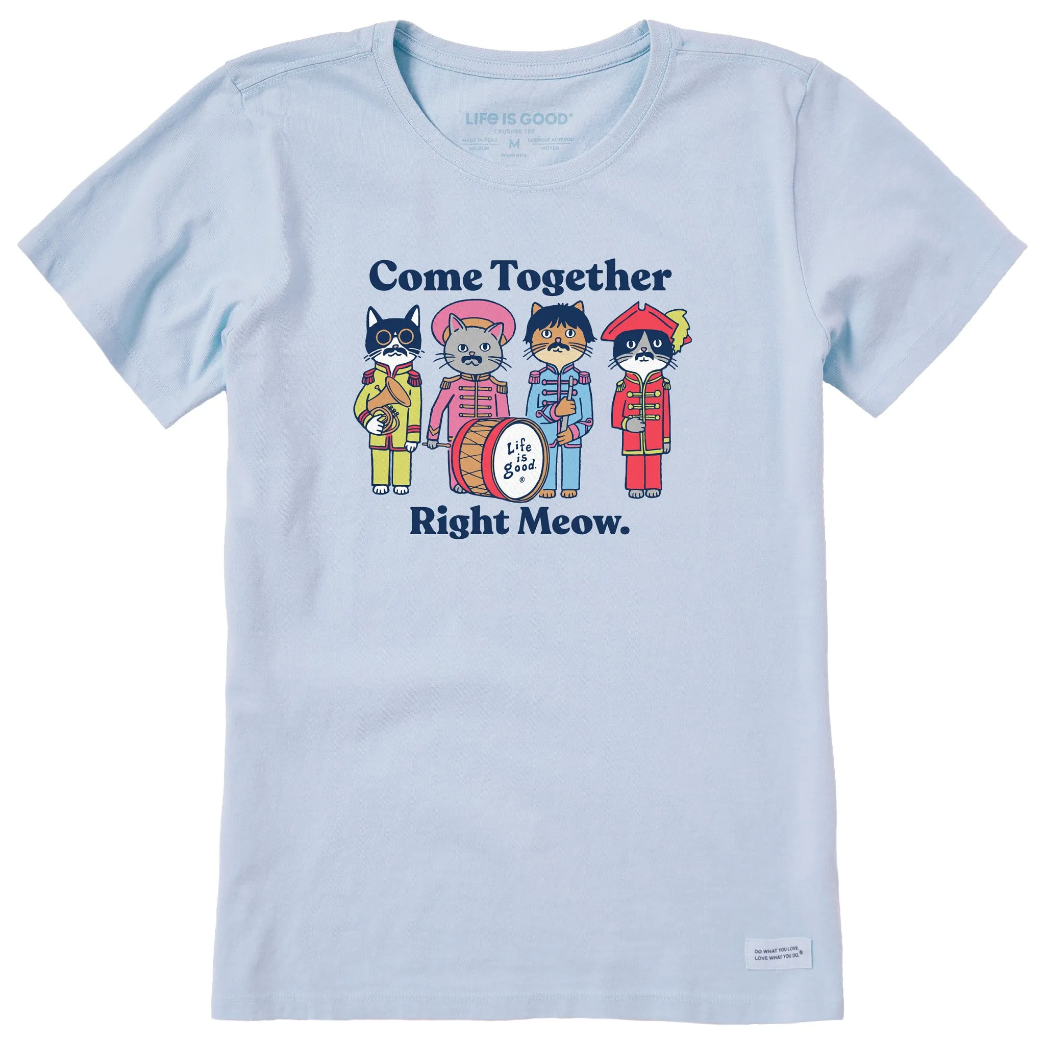 Women's Come Together Right Meow Short Sleeve Tee Life is Good