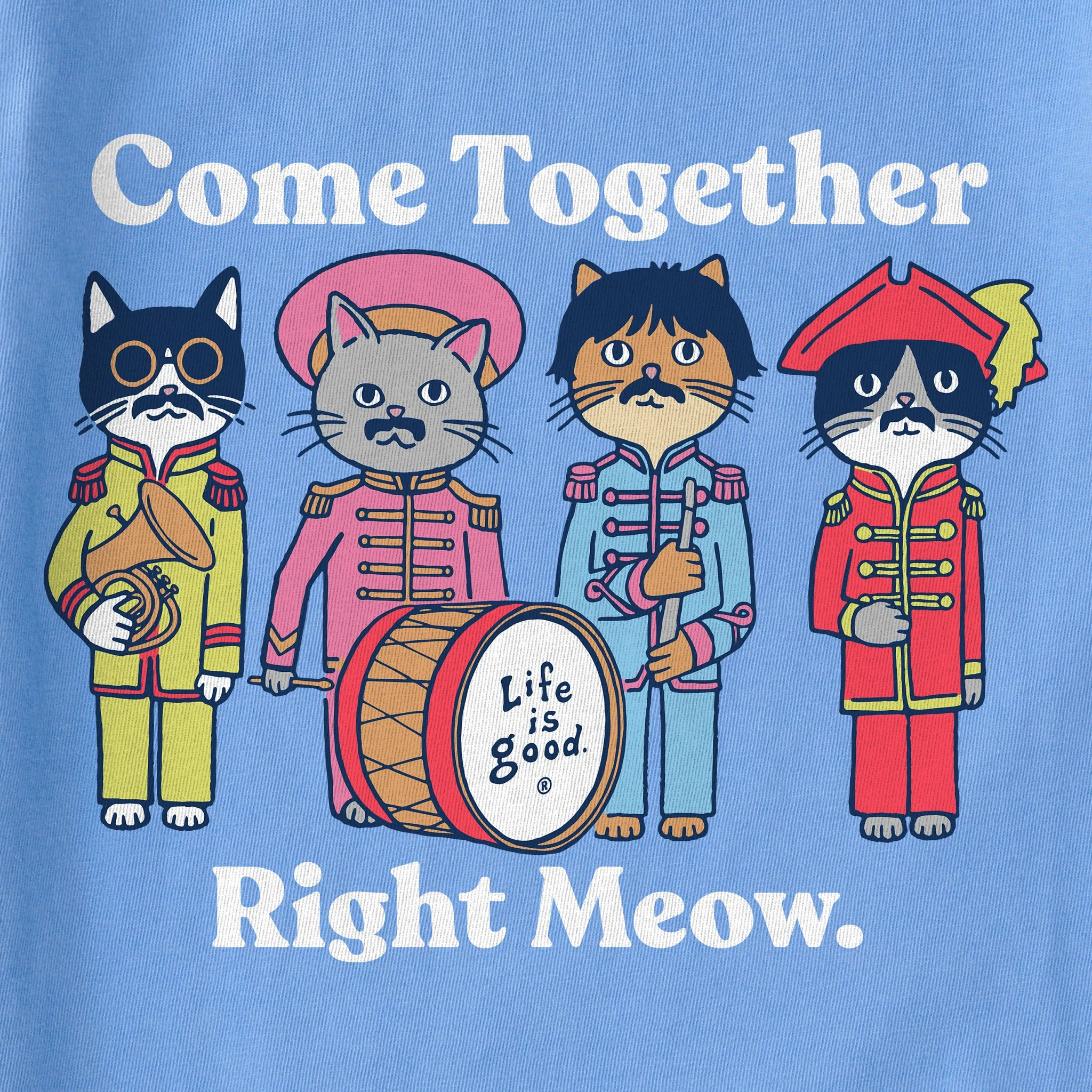 Women's Come Together Right Meow Short Sleeve Tee Life is Good