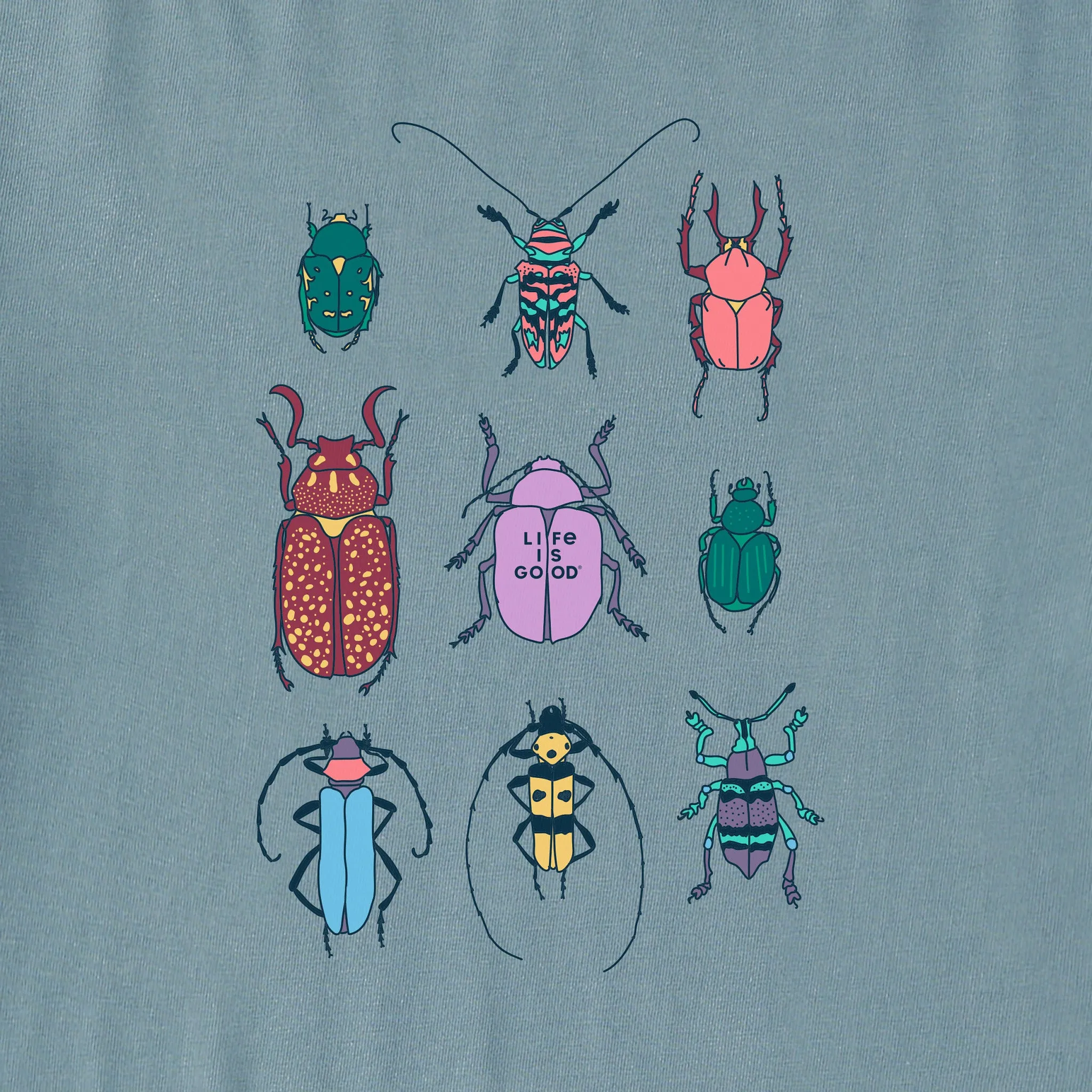 Women's Cool Bug Grid Crusher Boxy Hoodie Life is Good