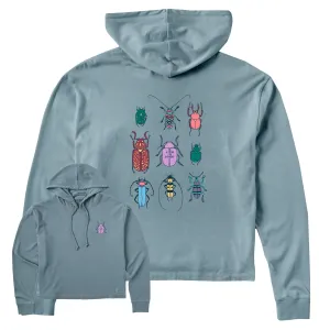 Women's Cool Bug Grid Crusher Boxy Hoodie Life is Good