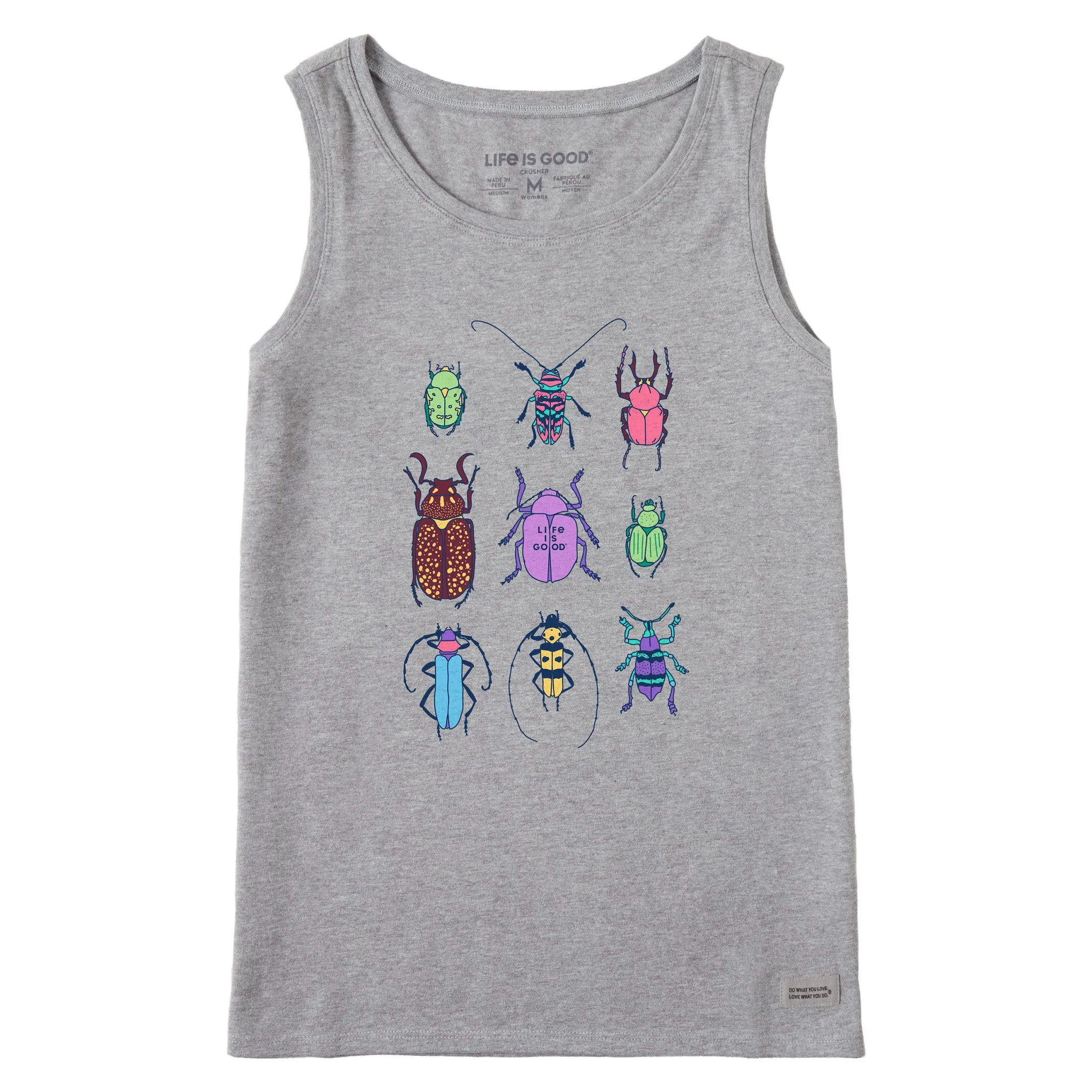Women's Cool Bug Grid Crusher Tank Life is Good