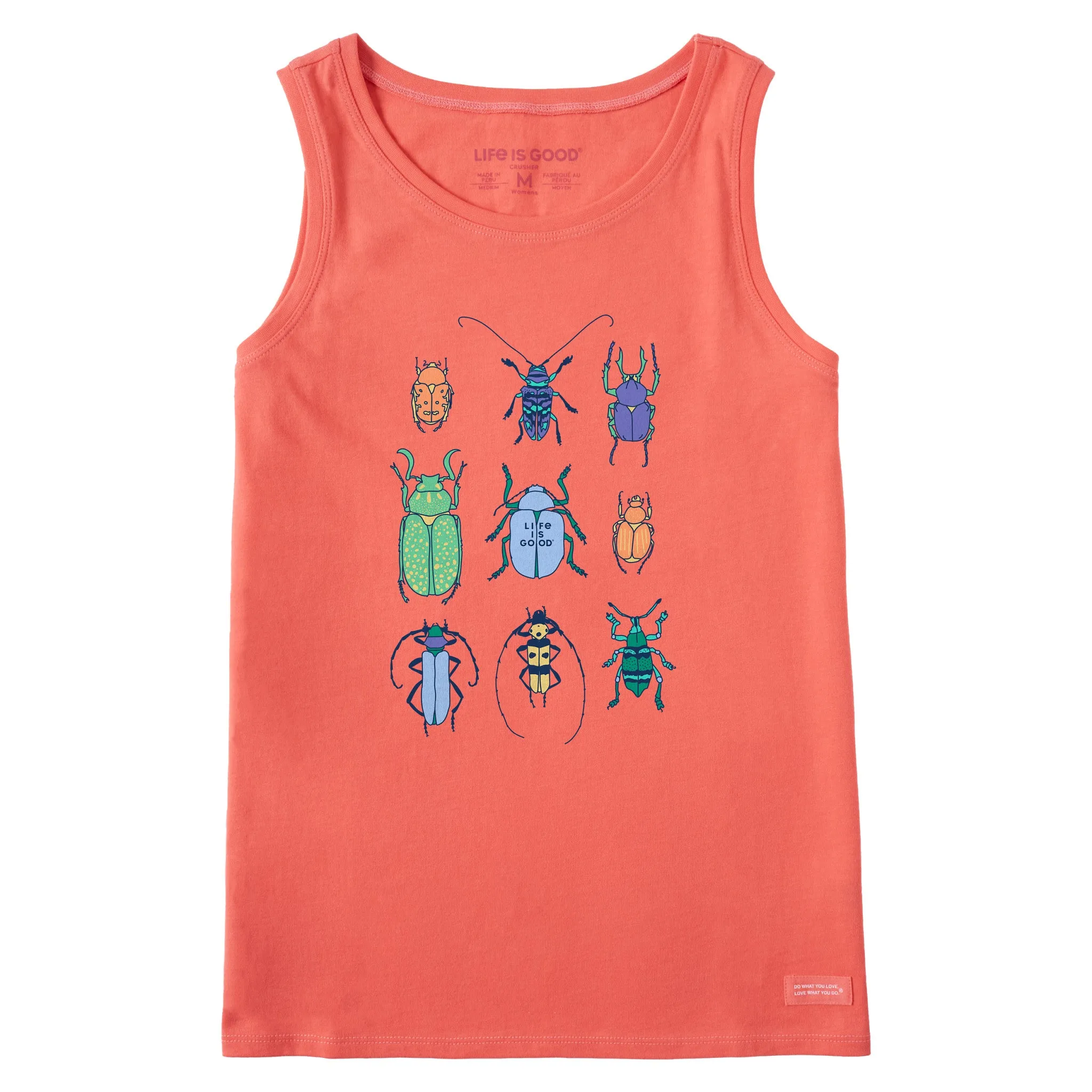 Women's Cool Bug Grid Crusher Tank Life is Good
