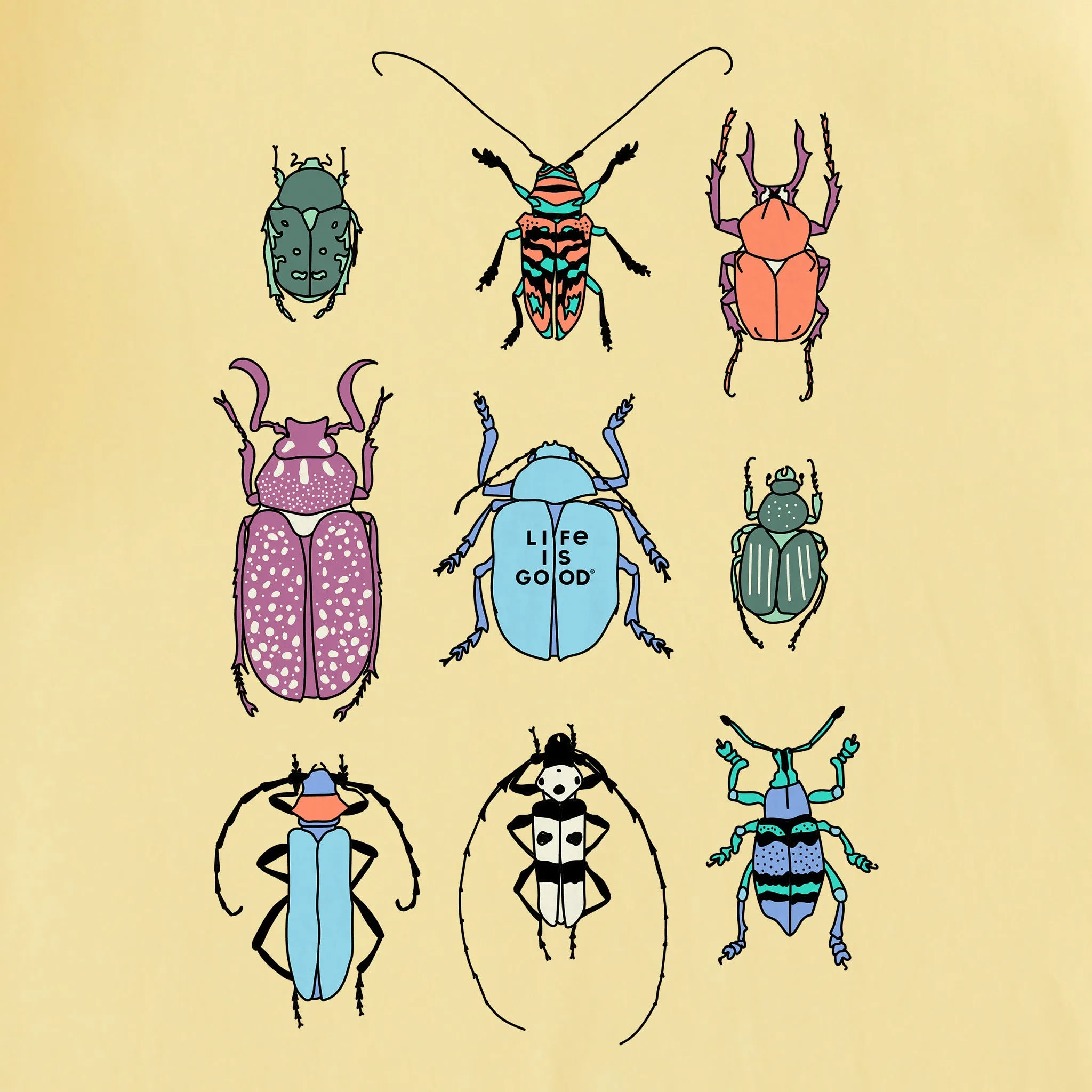 Women's Cool Bug Grid Crusher Tank Life is Good