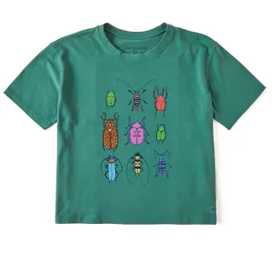 Women's Cool Bug Grid Short Sleeve Crusher Boxy Tee Life is Good