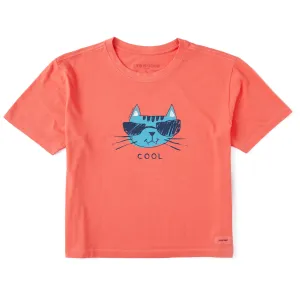 Women's Cool Cat Short Sleeve Crusher Boxy Tee Life is Good
