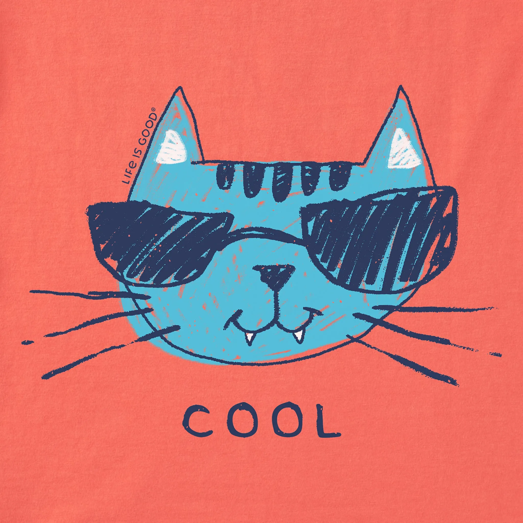 Women's Cool Cat Short Sleeve Crusher Boxy Tee Life is Good
