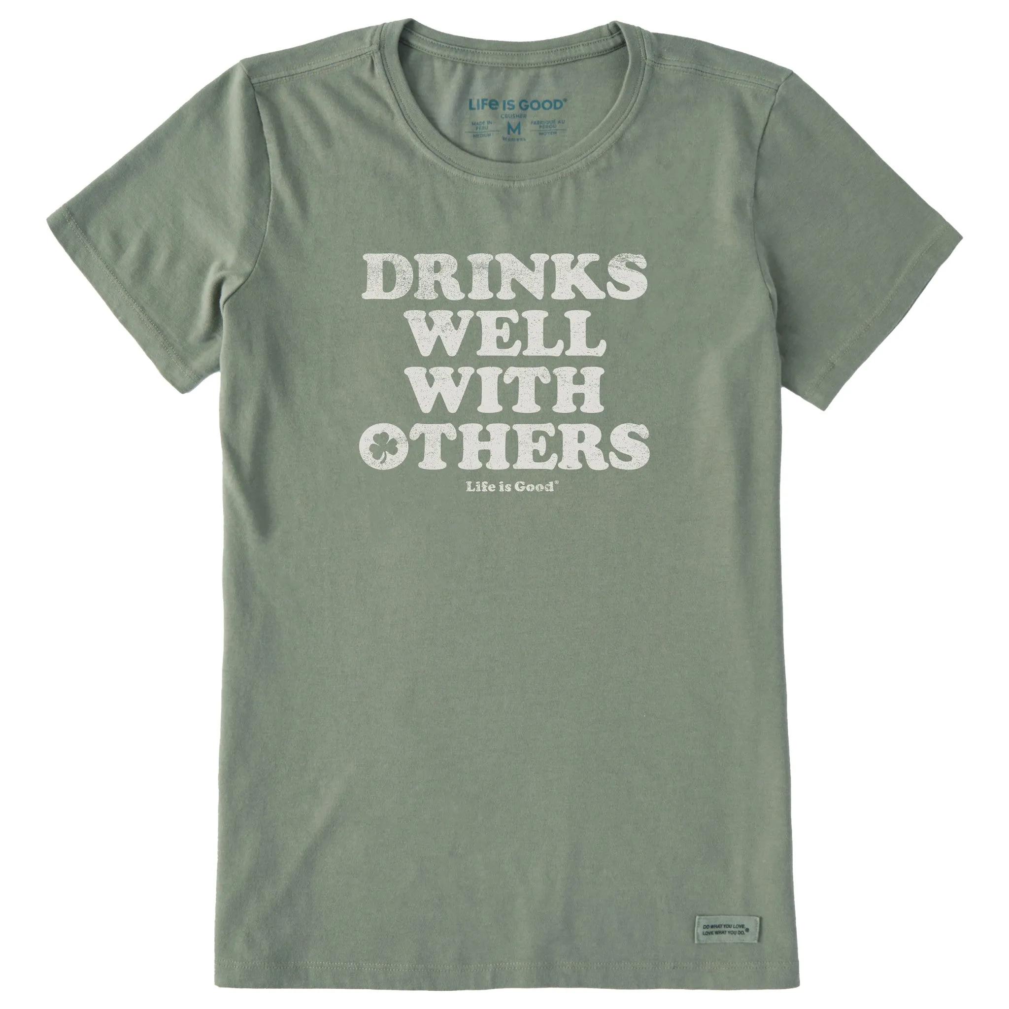 Women's Cooper Drinks Well With Others Short Sleeve Crusher Tee Life is Good
