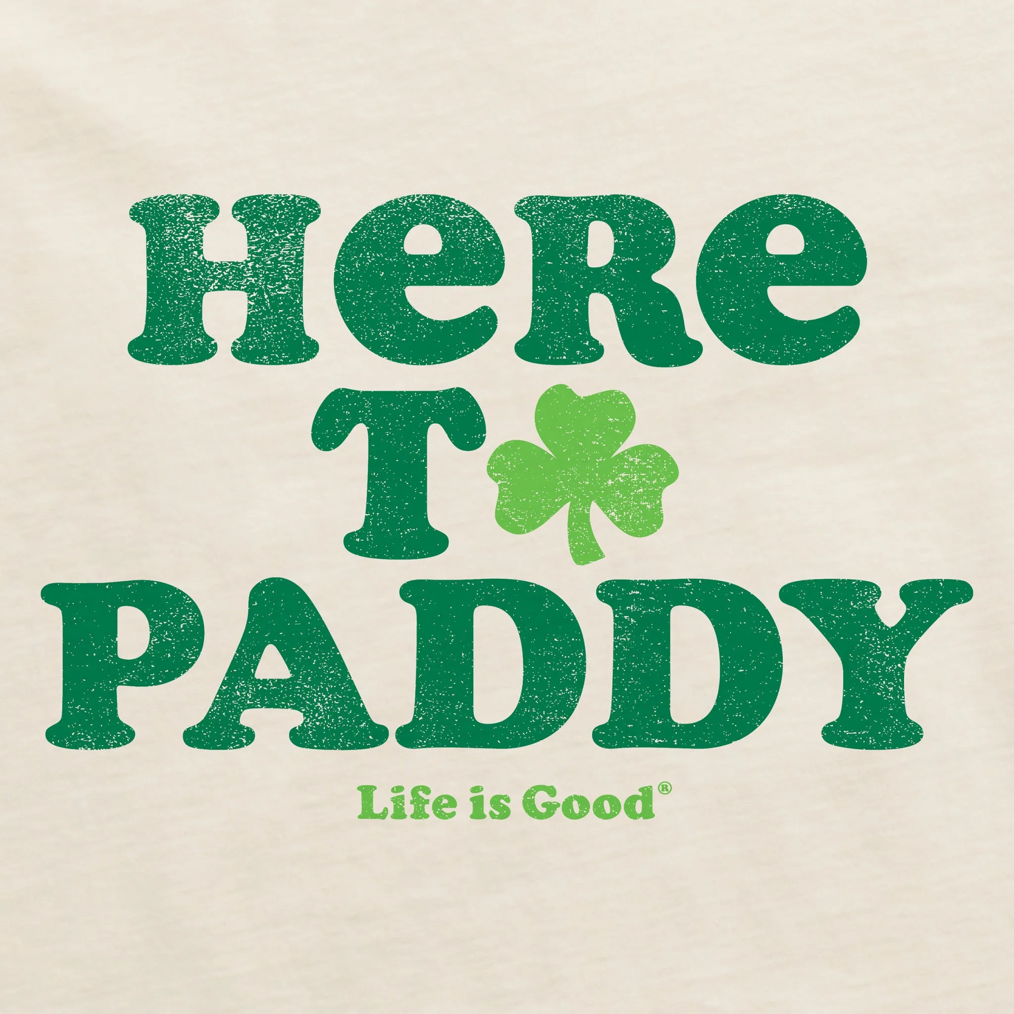 Women's Cooper Here to Paddy Clover Short Sleeve Crusher Boxy Tee Life is Good