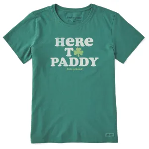 Women's Cooper Here to Paddy Clover Short Sleeve Crusher Tee Life is Good