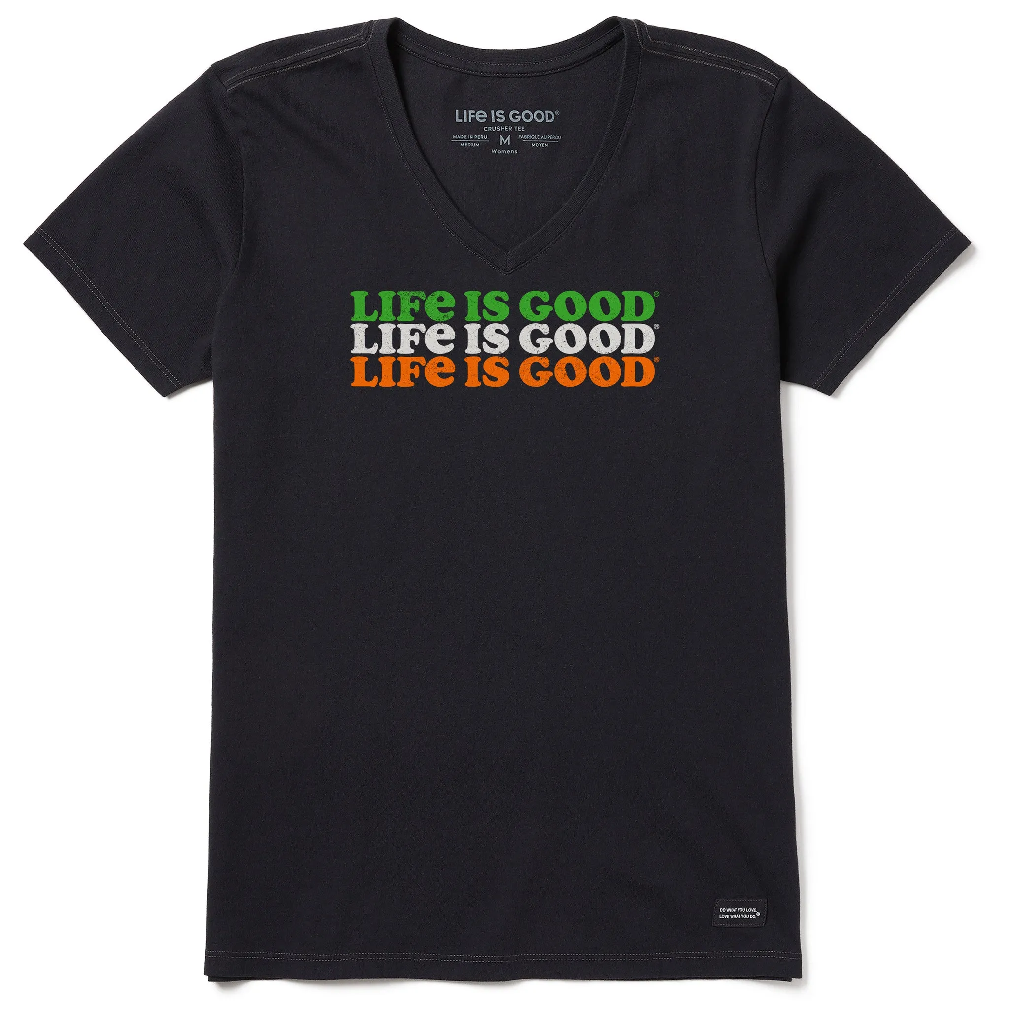 Women's Cooper LIG Short Sleeve Vee Life is Good