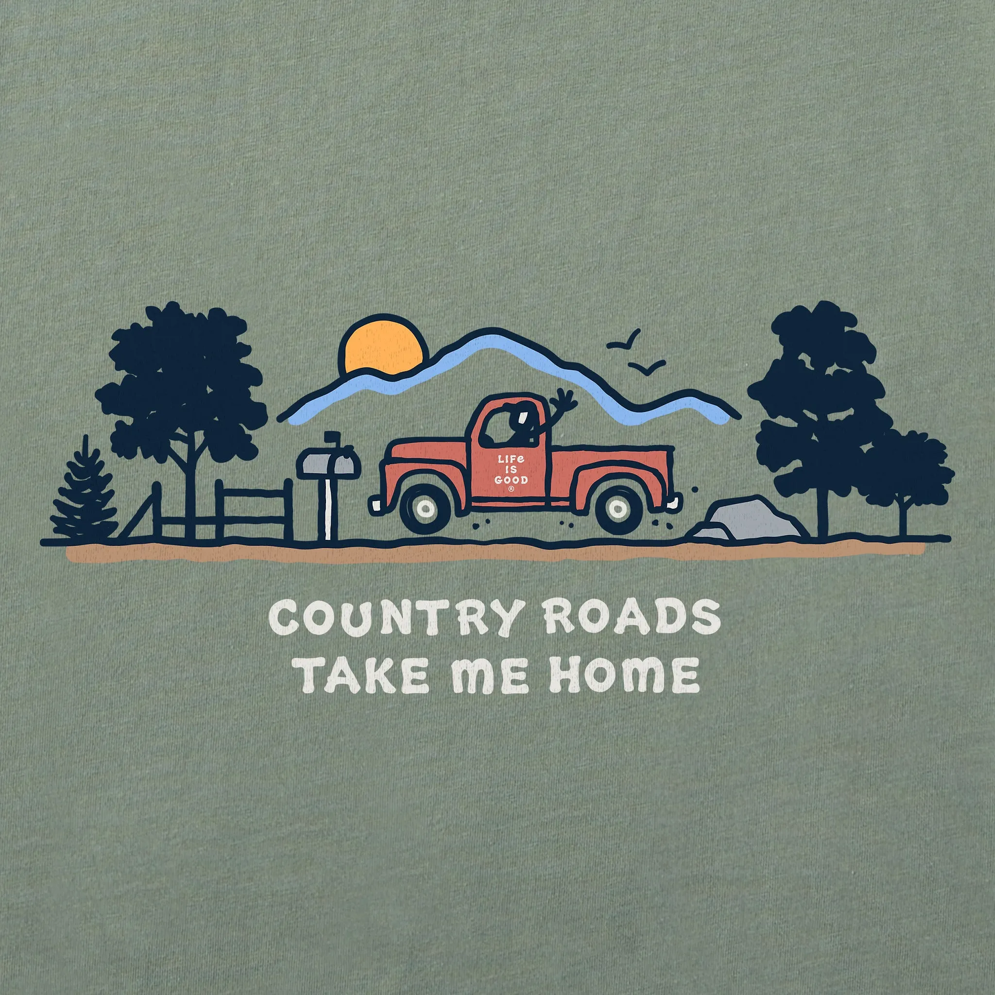 Women's Country Roads Vista Short Sleeve Crusher Tee Life is Good