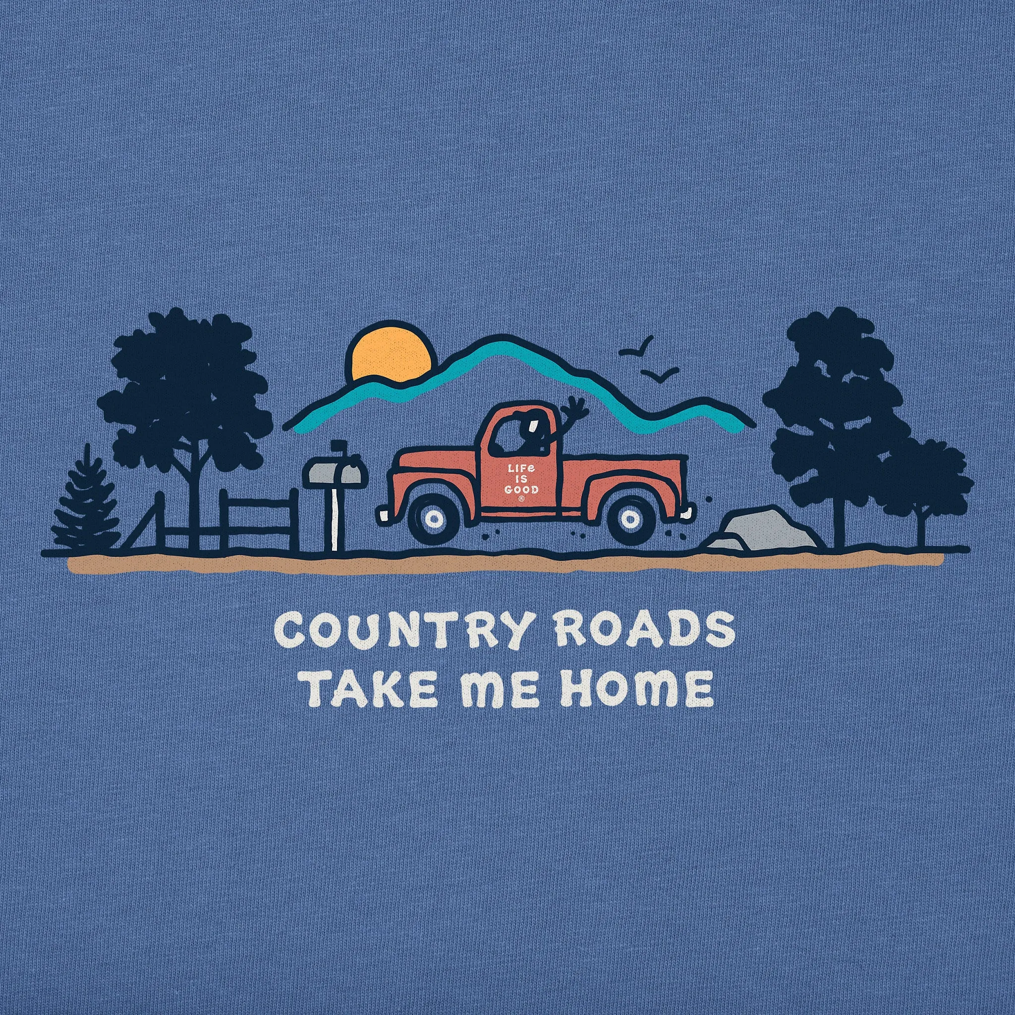 Women's Country Roads Vista Short Sleeve Crusher Tee Life is Good