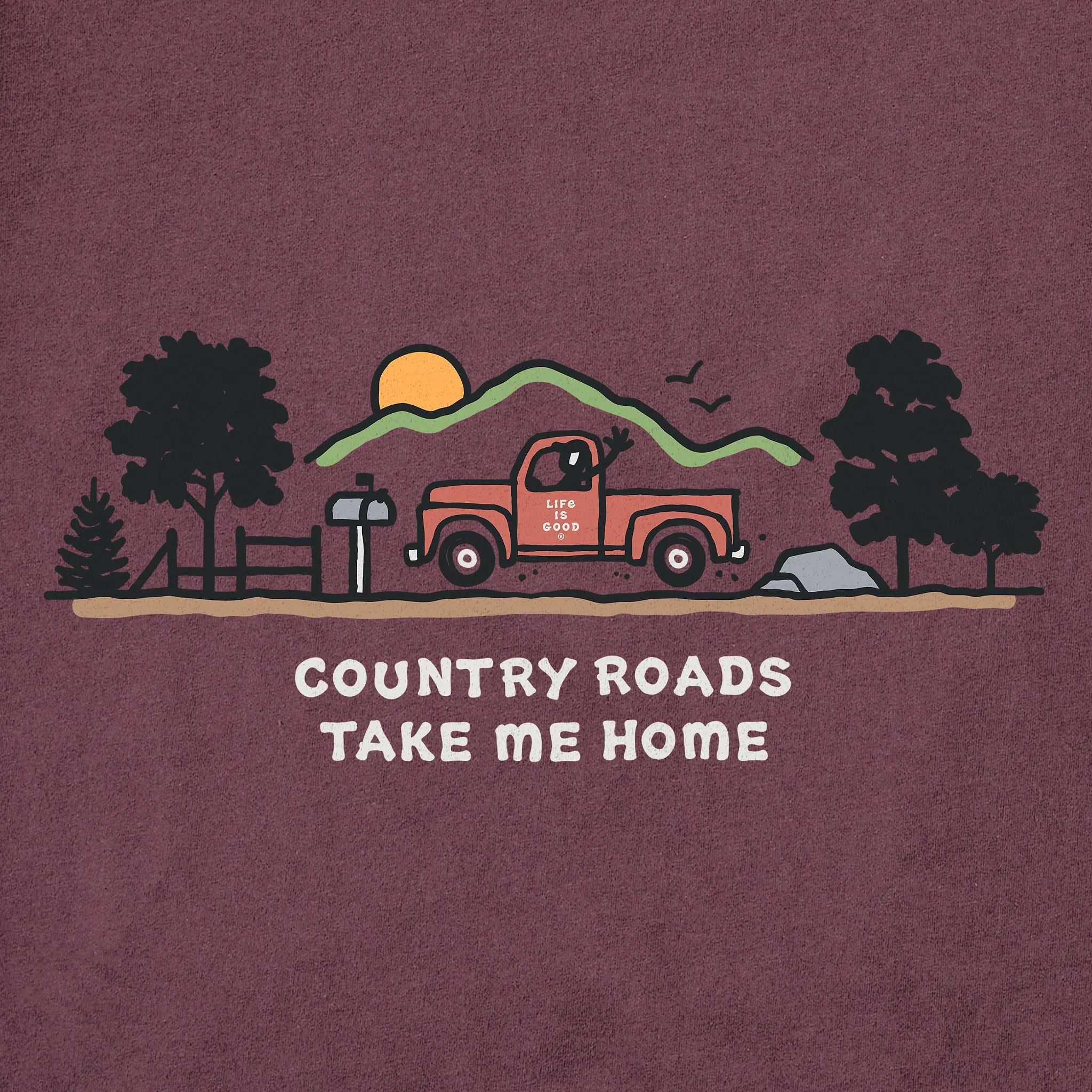Women's Country Roads Vista Short Sleeve Crusher Tee Life is Good