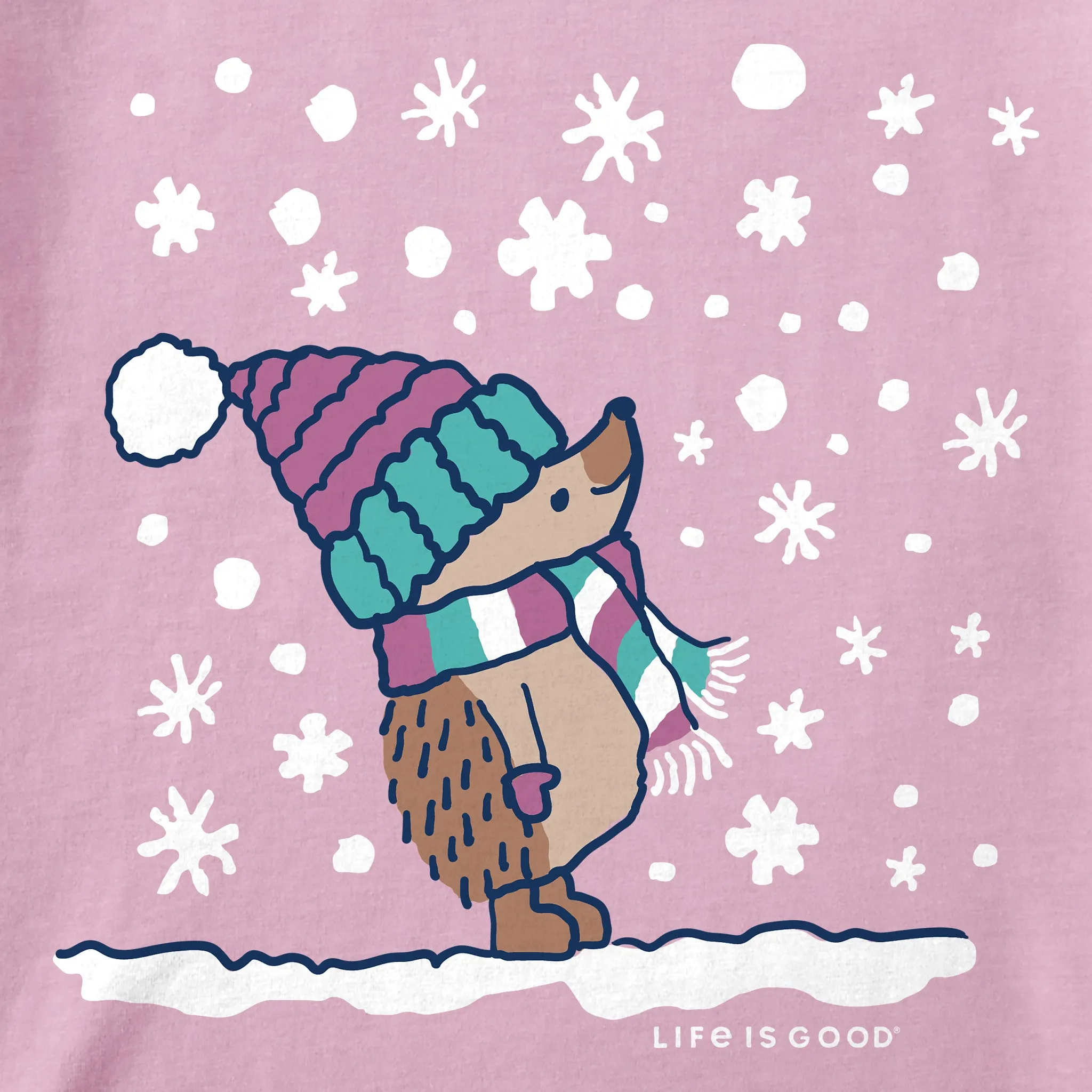 Women's Cozy Hedgehog Long Sleeve Crusher Tee Life is Good